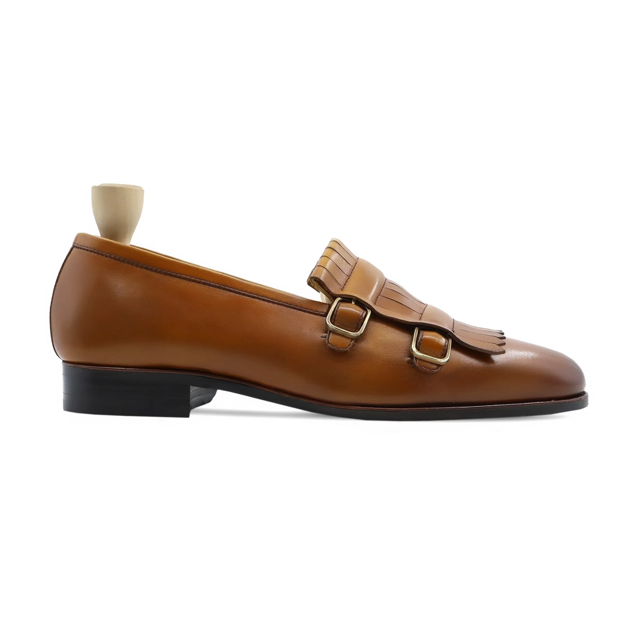 Abilene - Men's Tan Calf Leather Loafer - Image 2