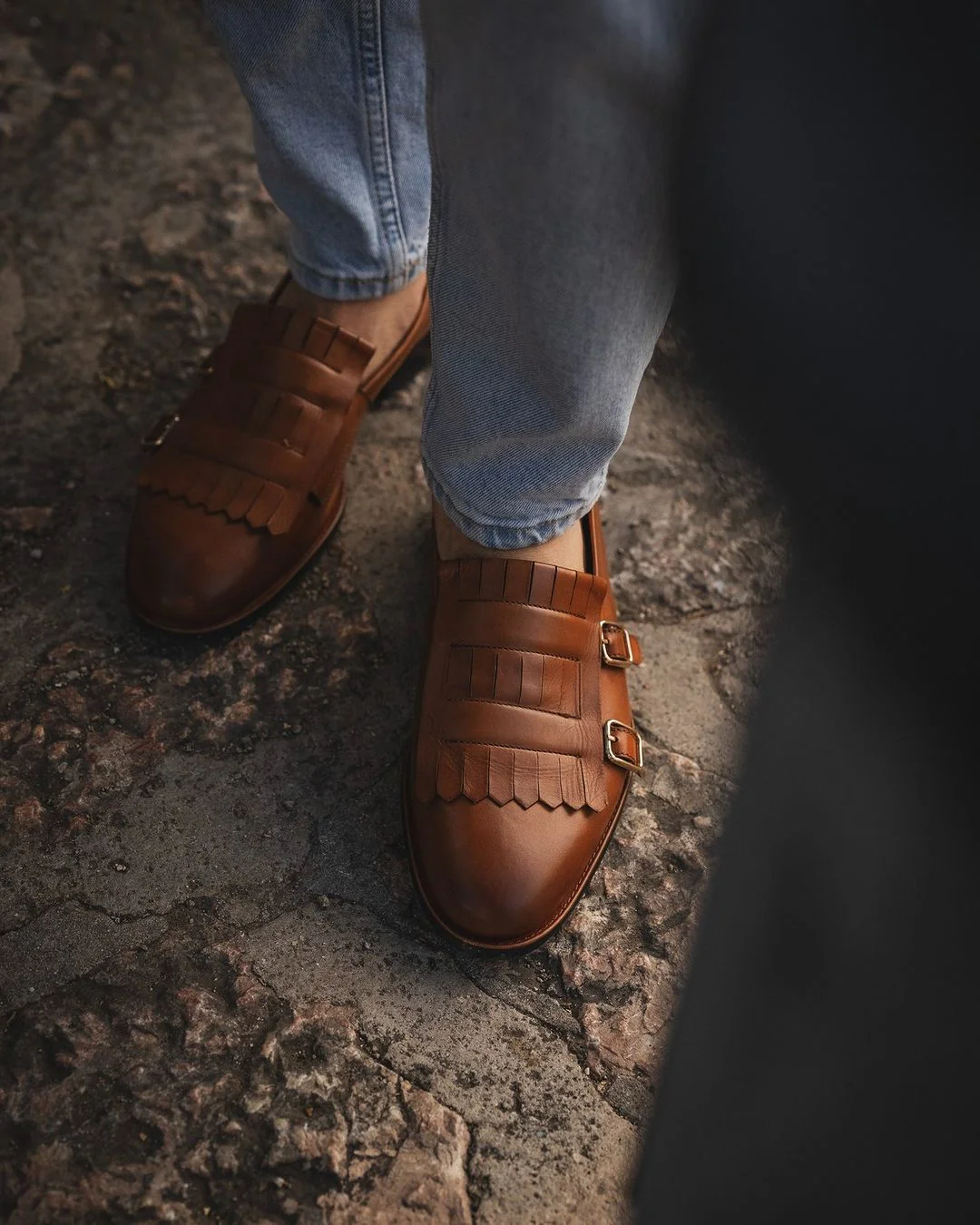 Abilene - Men's Tan Calf Leather Loafer - Image 4