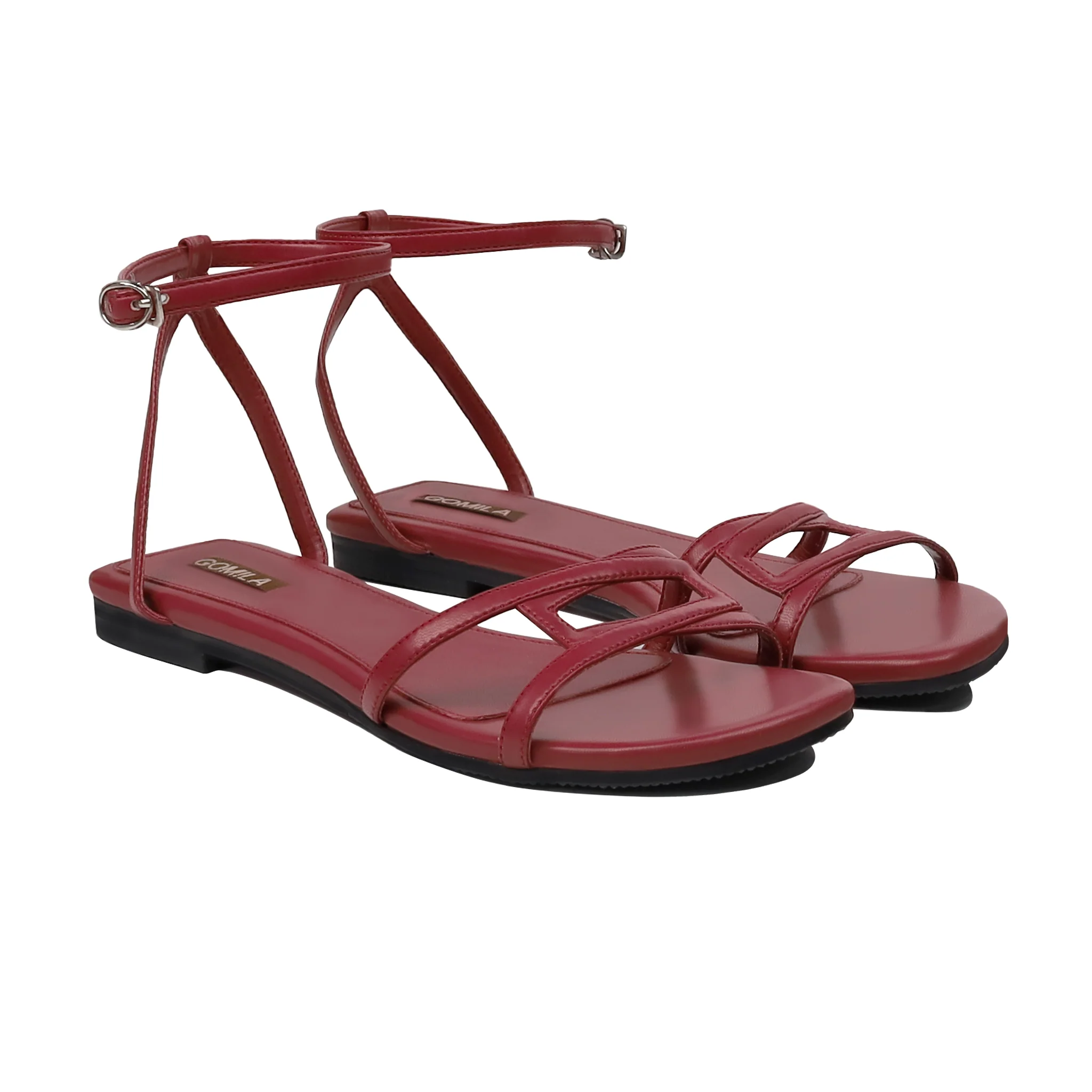 Aloura - Women's Oxblood Strapped Sandal