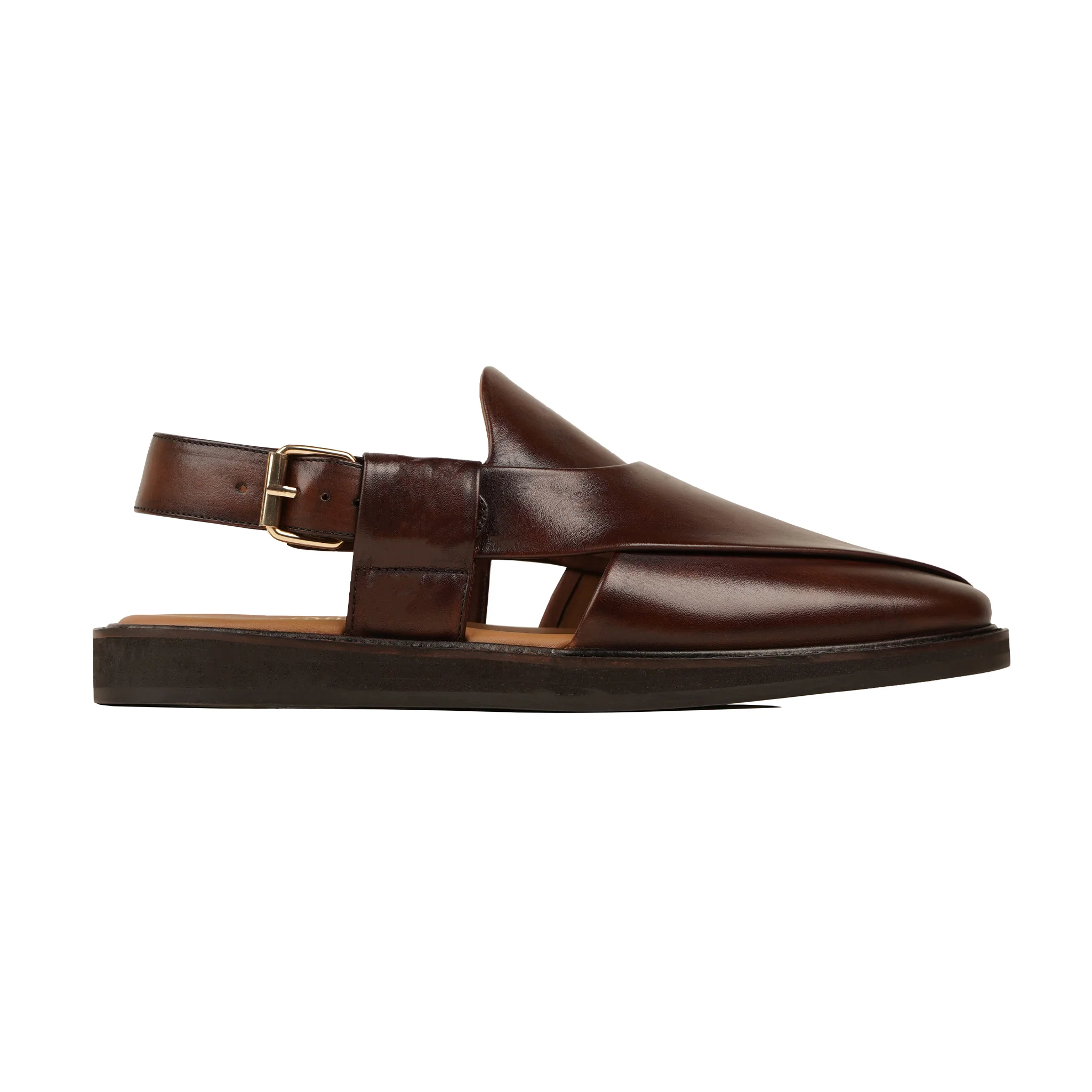 Amiyah - Men's Reddish Brown Calf Leather Sandal - Image 2