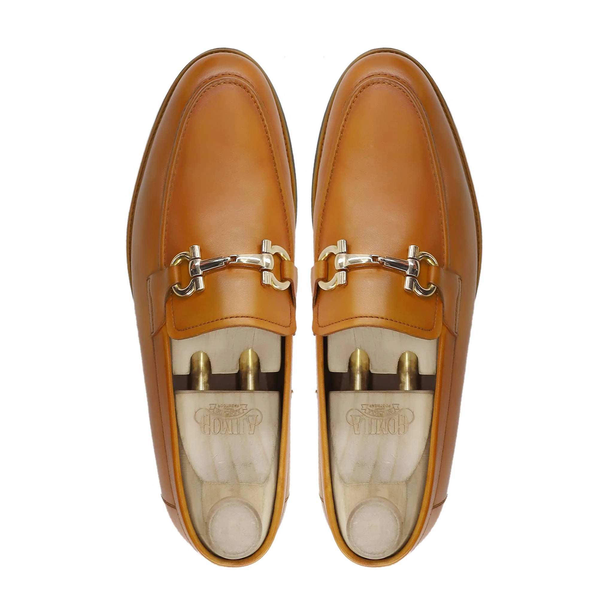 Angela - Men's Tan Calf Leather Loafer - Image 3