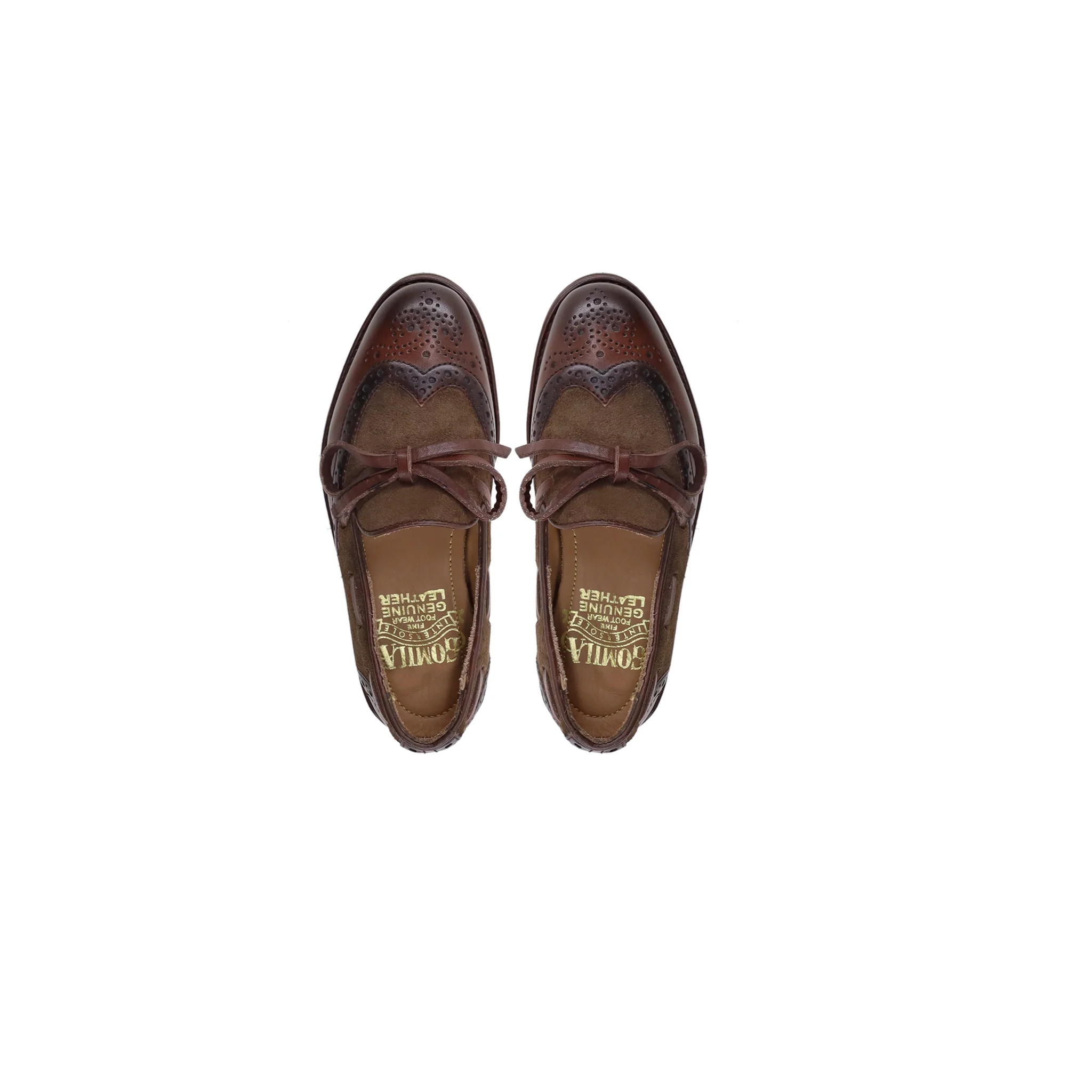 Arlie - Kid's Burnished Brown Calf Leather and Brown Kid Suede Loafer (5-12 Year's Old) - Image 3