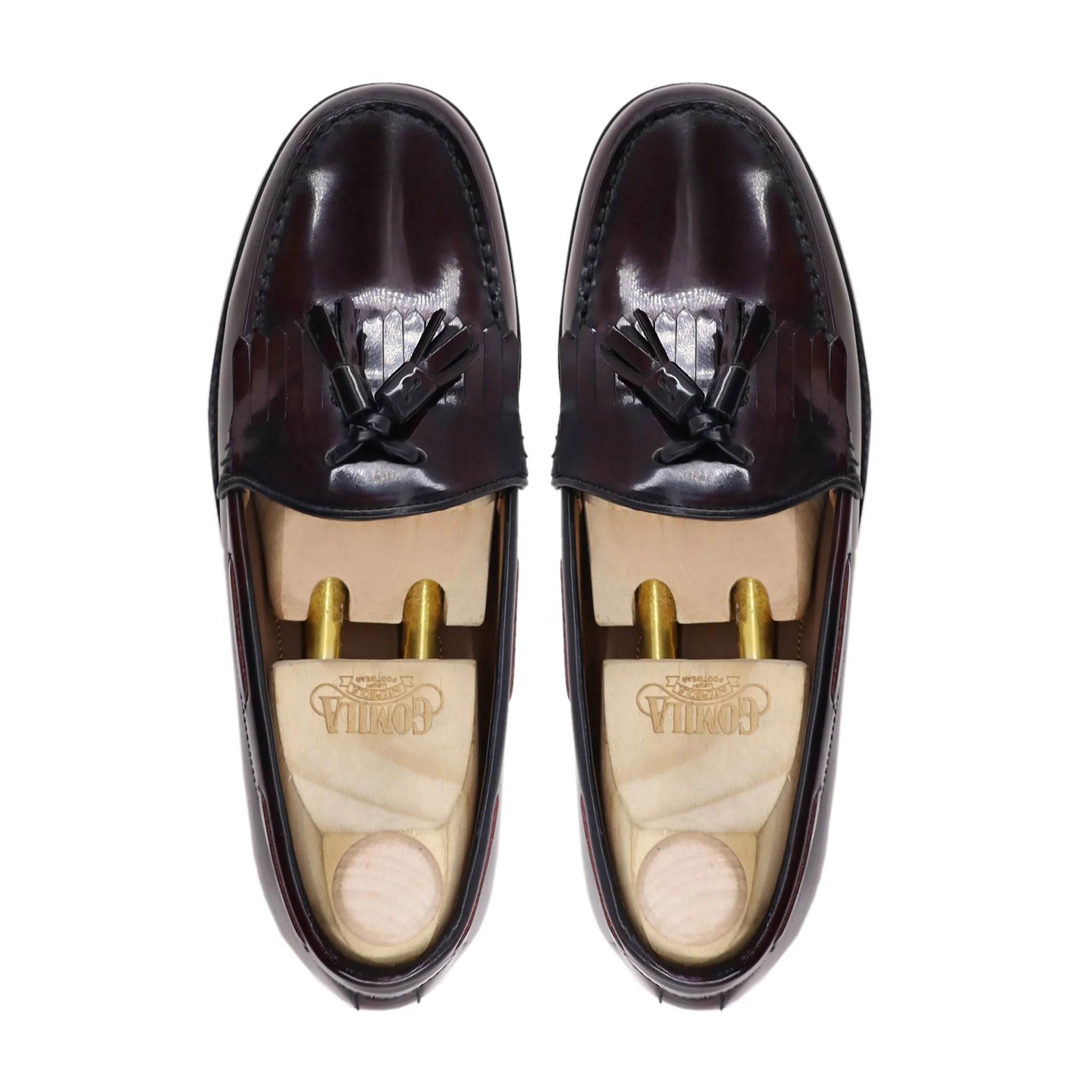 Arman - Men's Crimson Box Leather High Shine Loafer - Image 3
