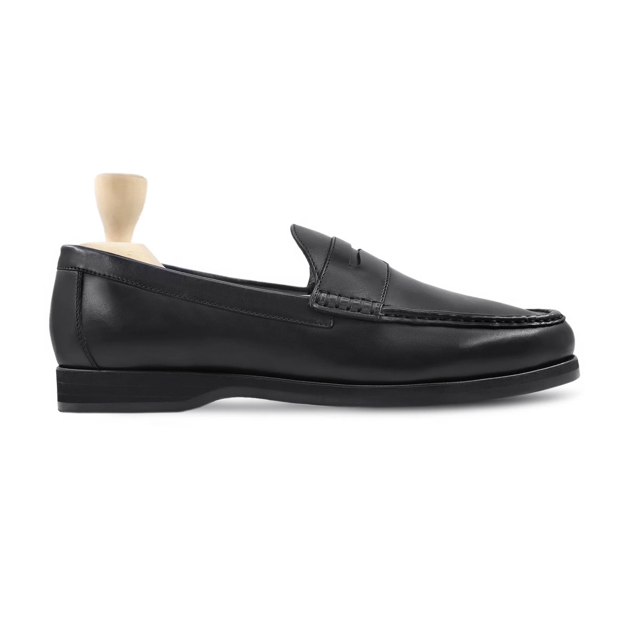 Arnie - Men's Black Calf Leather Loafer - Image 2