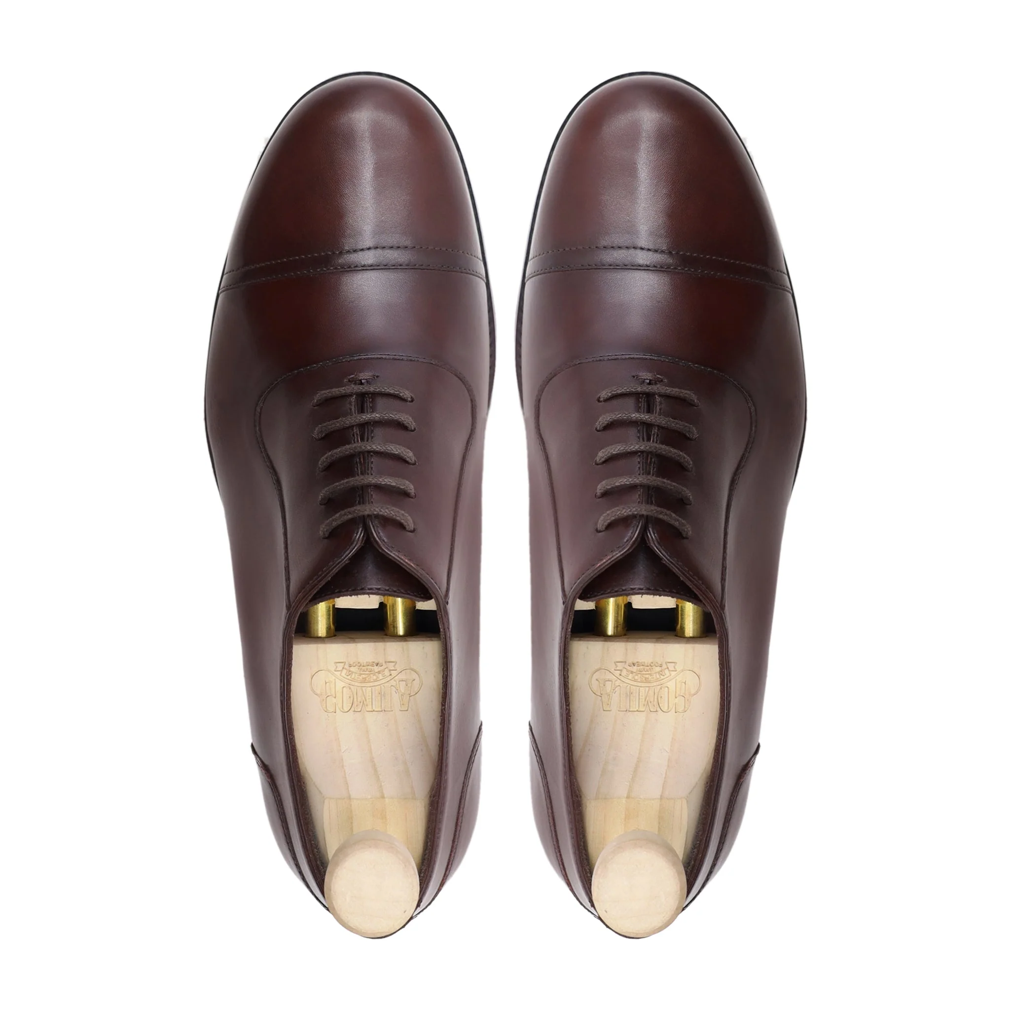 Atlanta - Men's Dark Brown Calf Leather Oxford Shoe - Image 3