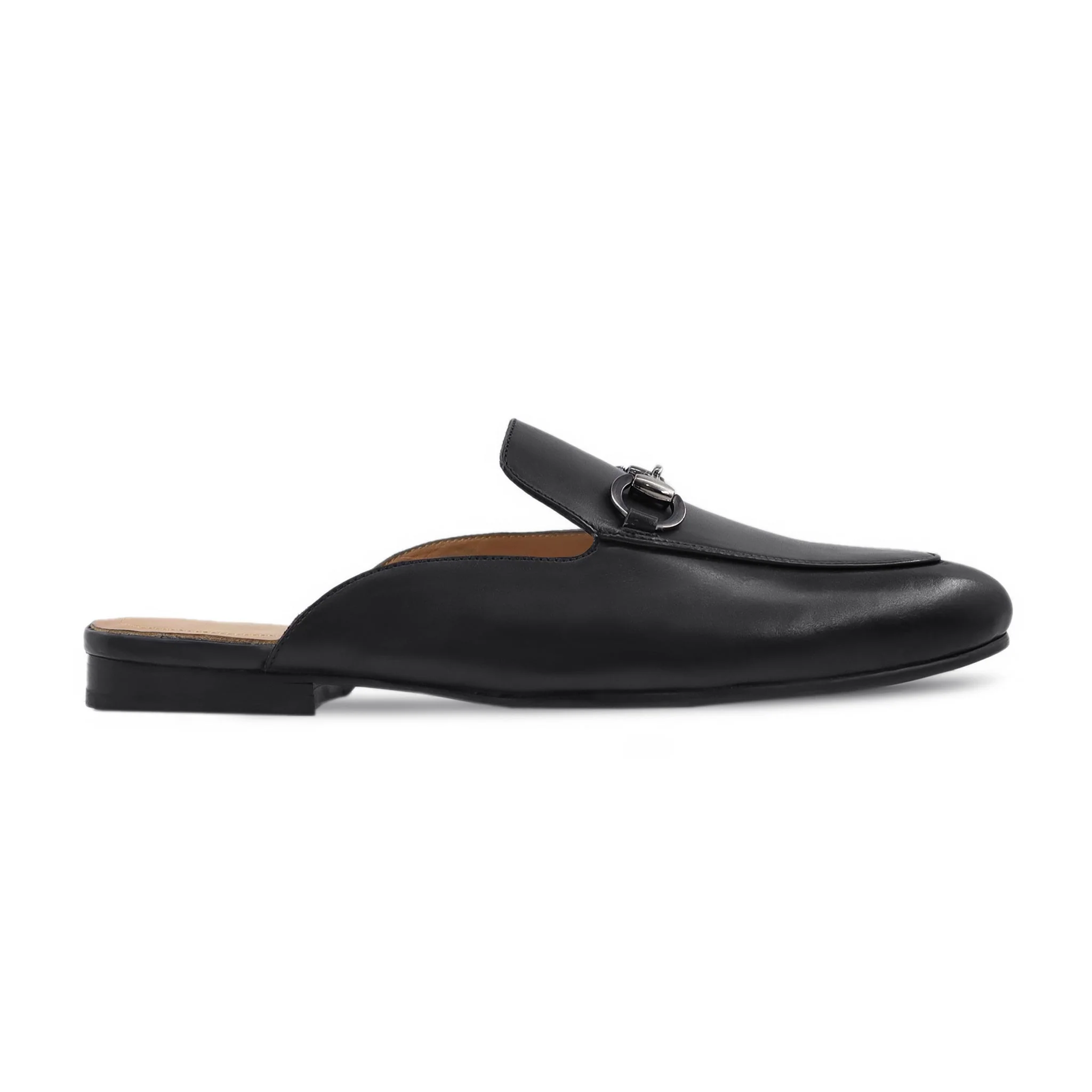 Audrey - Men's Black Calf Leather Slipper - Image 2