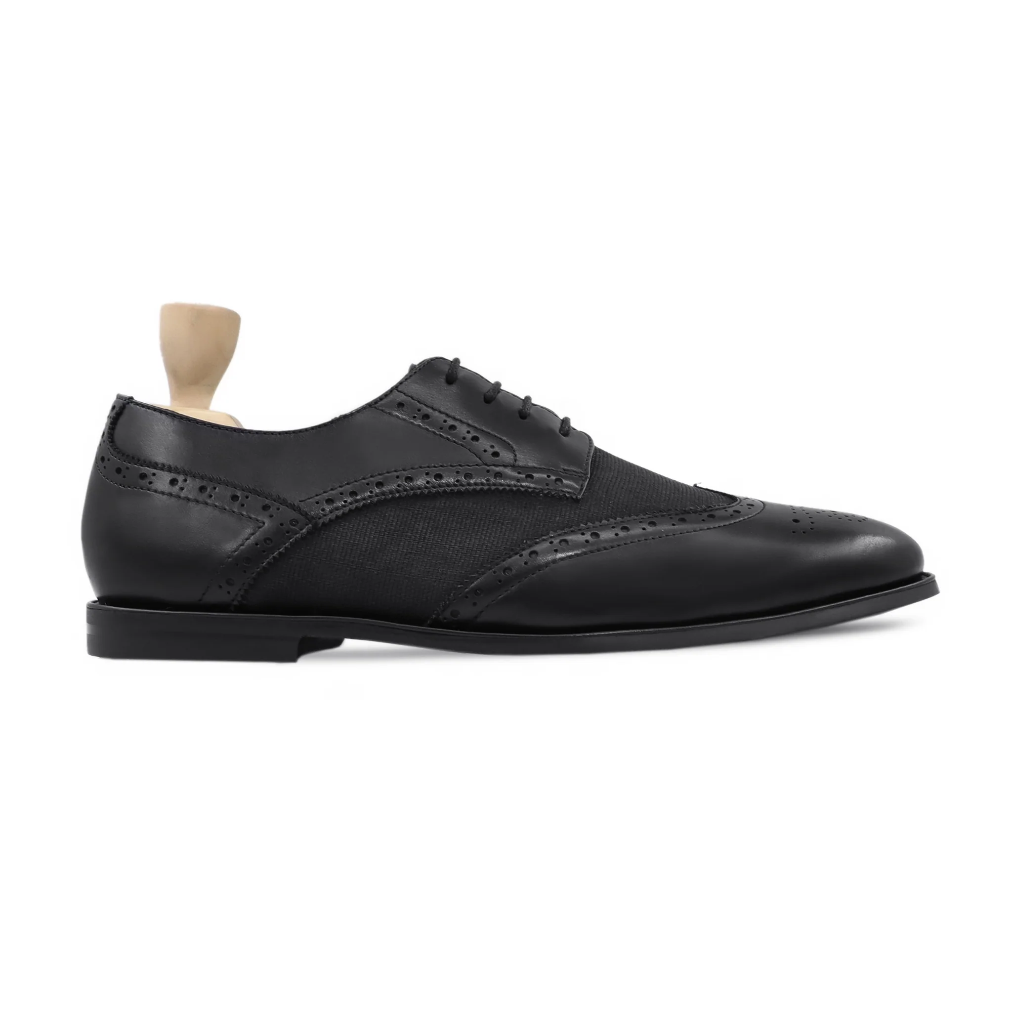 Authur - Men's Black Calf Leather Derby Shoe - Image 2