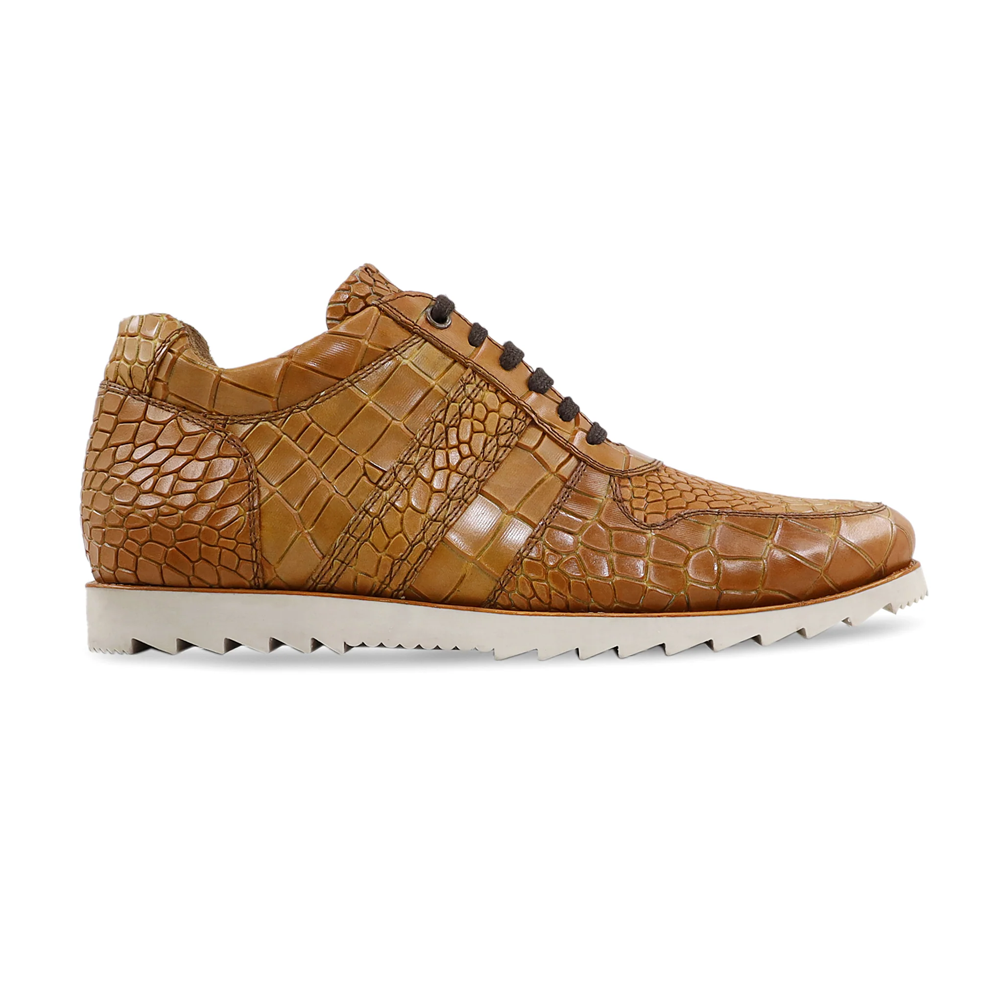 Avah - Men's Tan Calf Leather Jogger - Image 2
