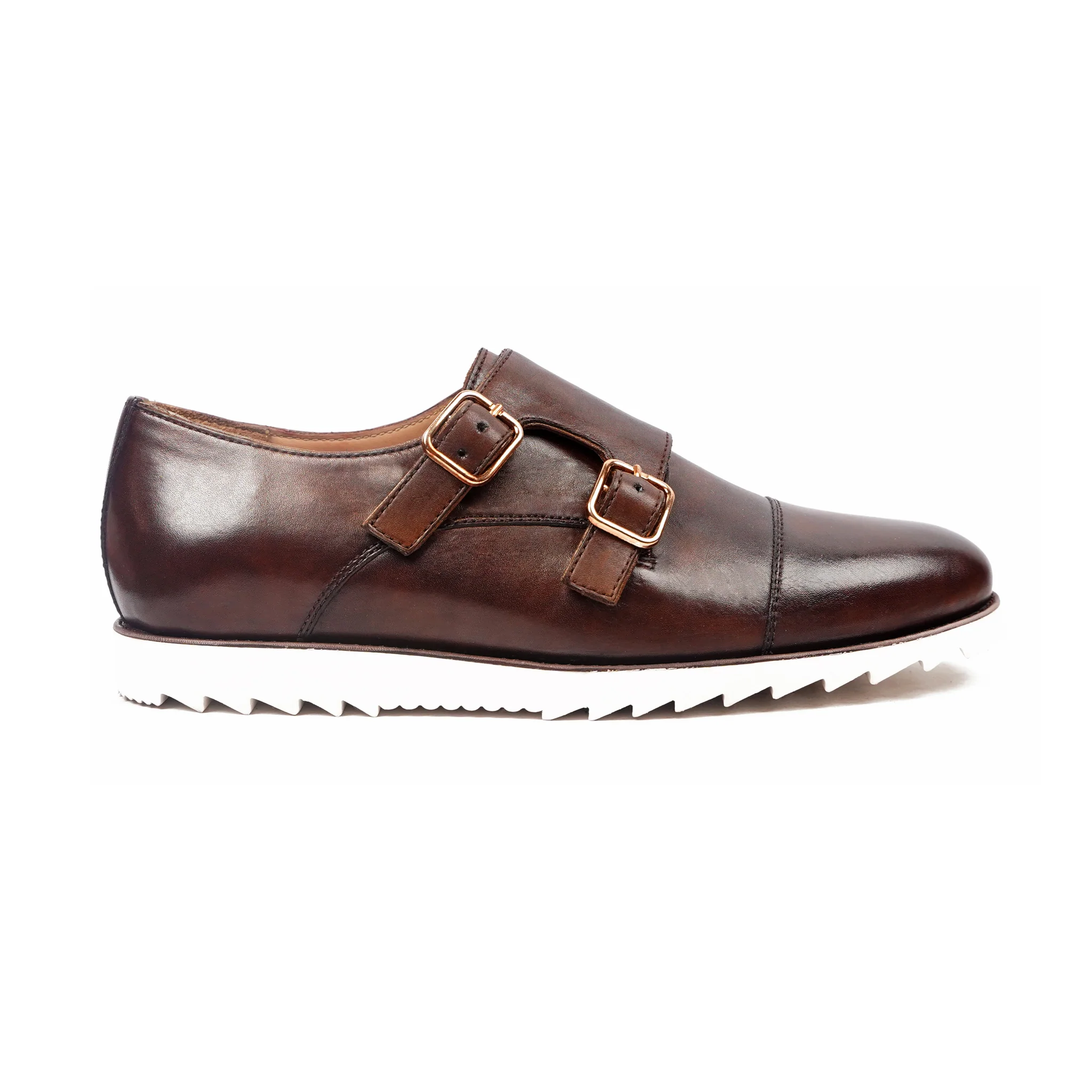 Bantly - Men's Dark Brown Calf leather Double Monkstrap - Image 2