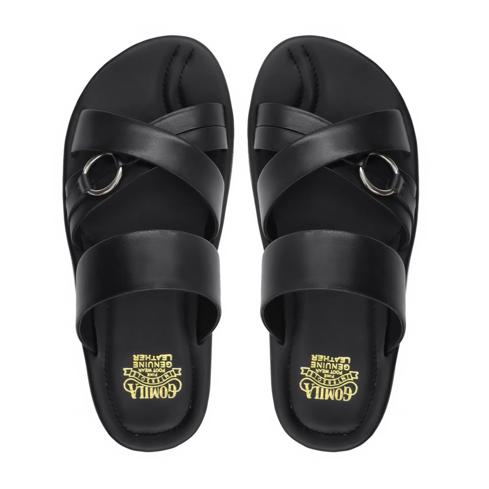 Baxter - Men's Black Calf Leather Slipper - Image 3