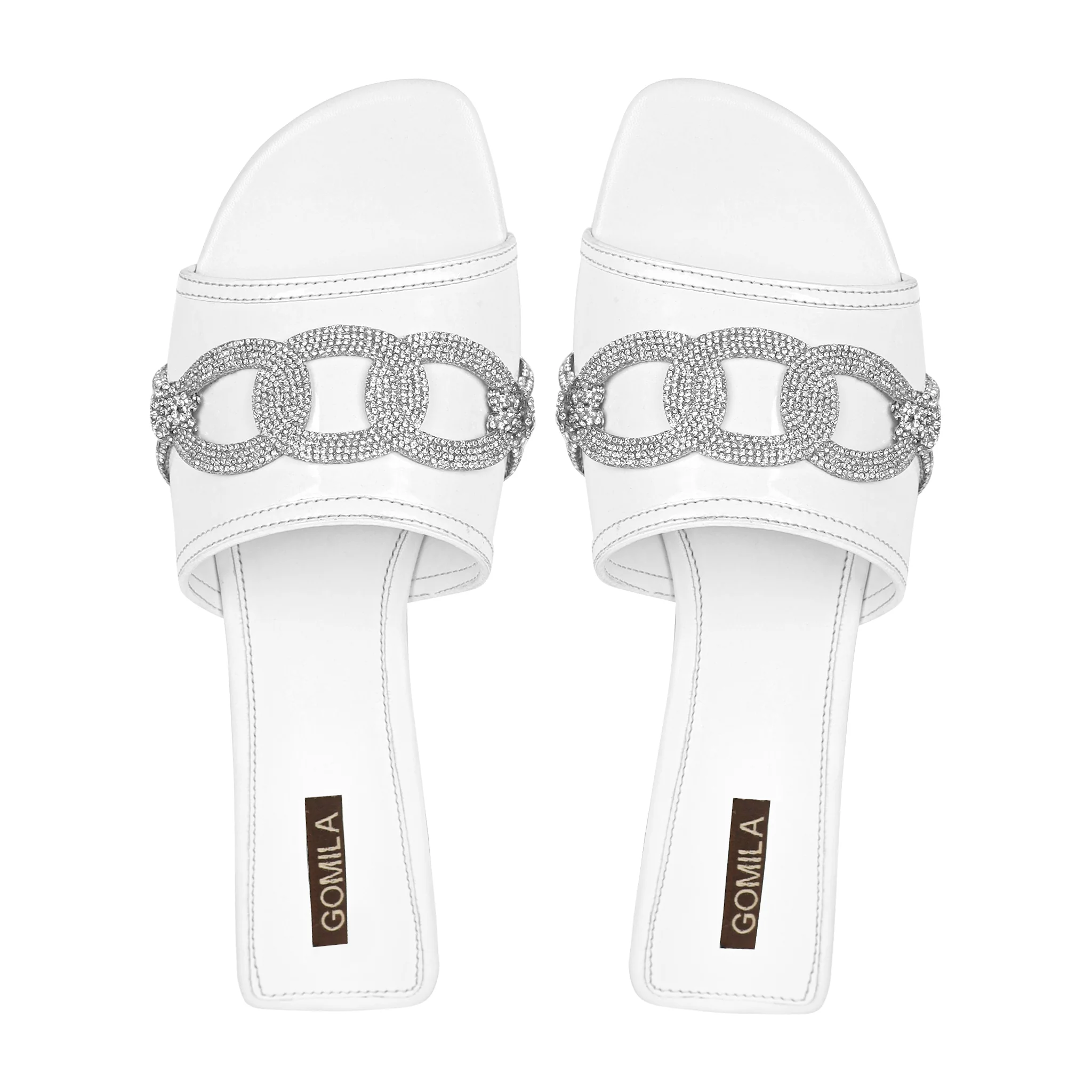 Bela - Women's White Slipper - Image 3