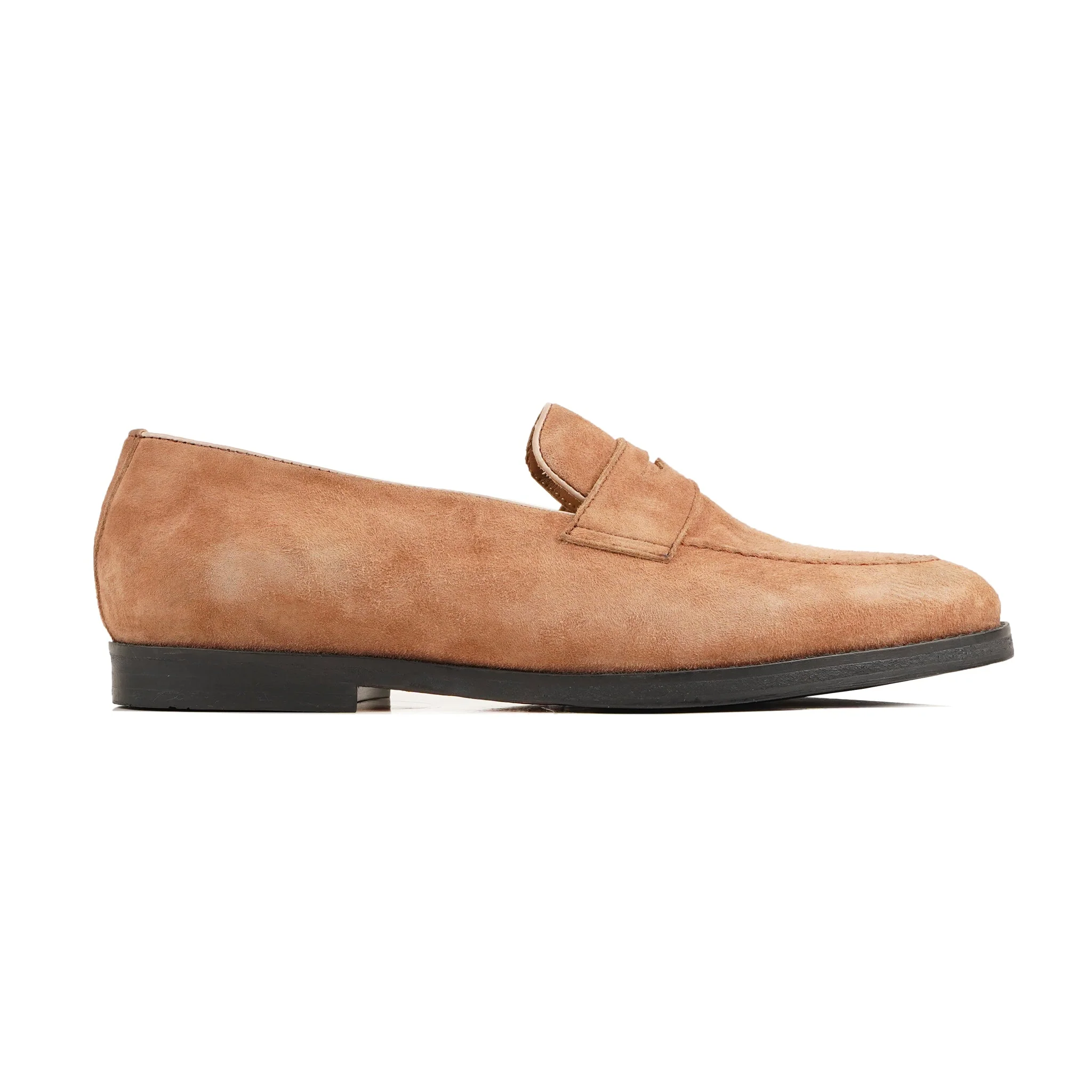 Desio - Men's Tan Kid Suede Loafer - Image 2