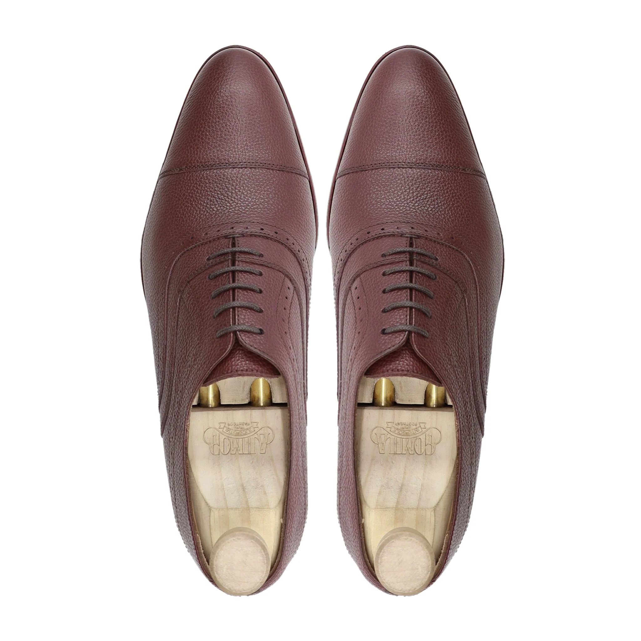 Bregenz - Men's Oxblood Pebble Grain Leather Oxford Shoe - Image 3