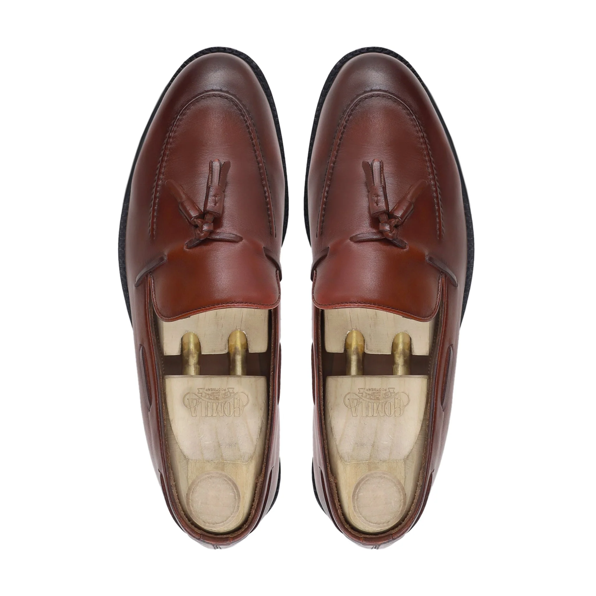 Brenti - Men's Reddish Brown Calf Leather Loafer - Image 3