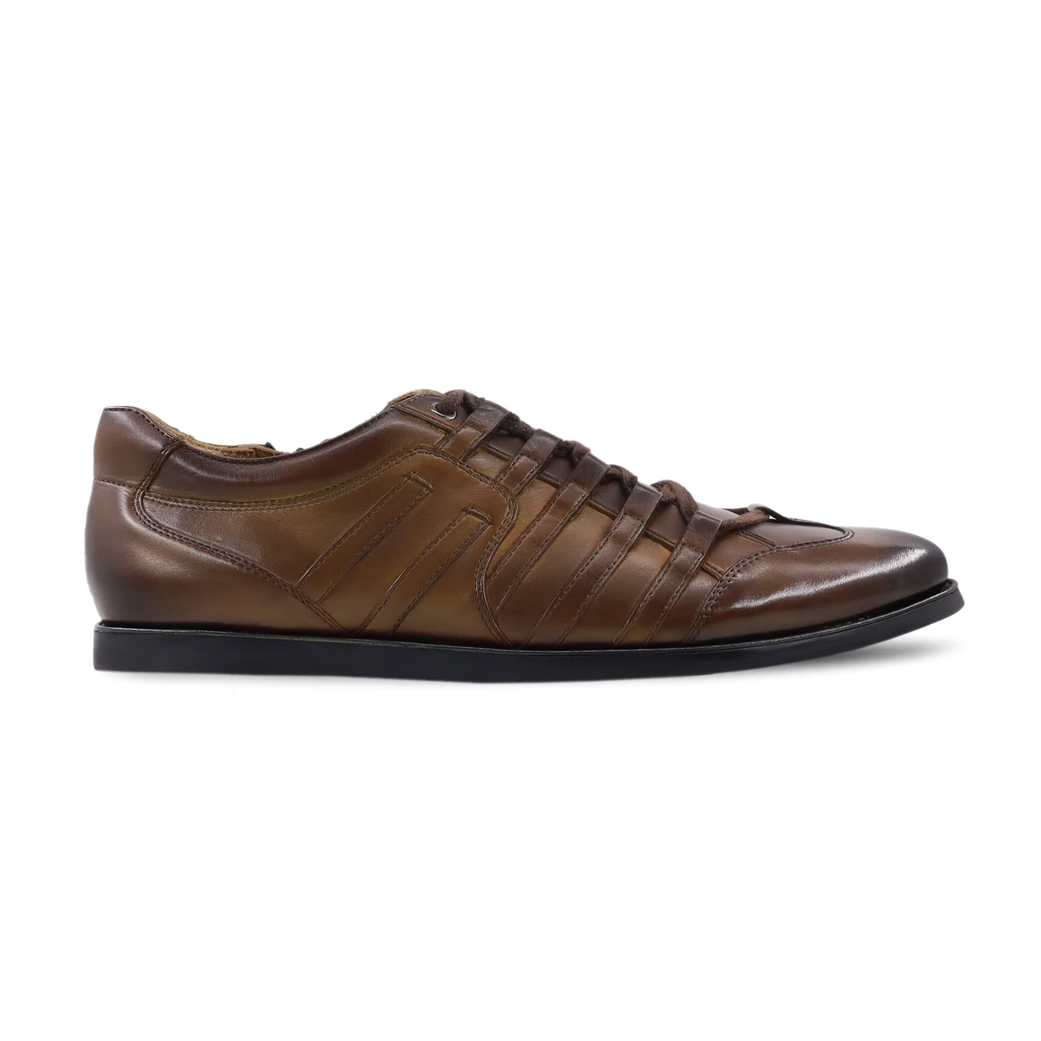 Bridget - Men's Burnished Green Calf Leather Jogger - Image 2