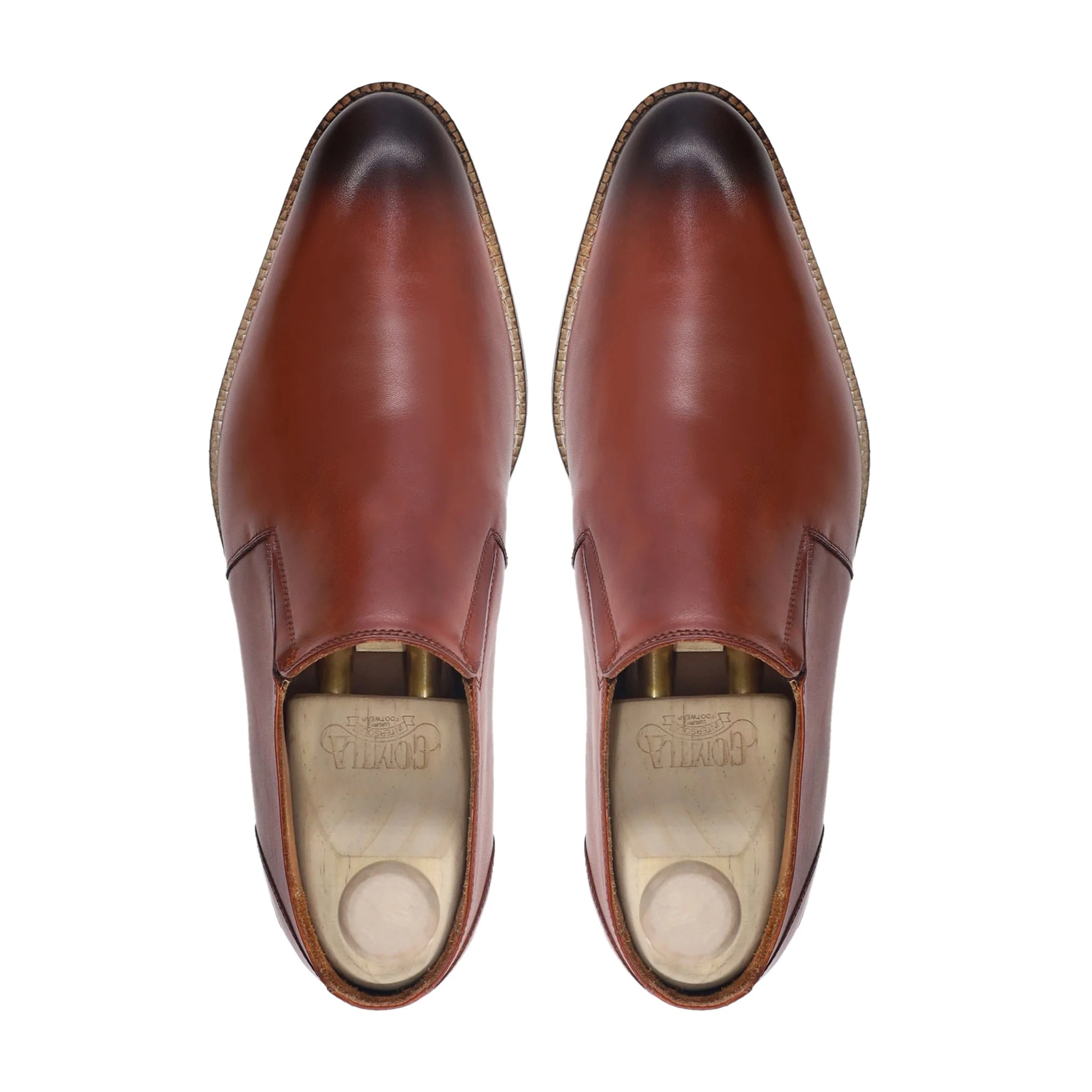 Buzzard - Men's Tan Brown Calf Leather Loafer - Image 3