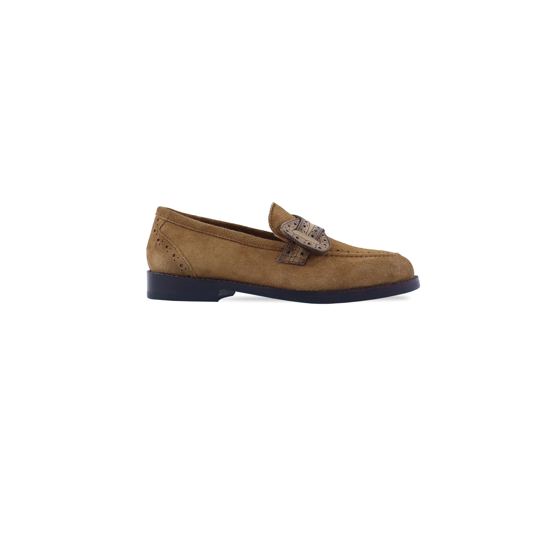 Ceduna - Kid's Camel Kid Suede Loafer (5-12 Years Old) - Image 2