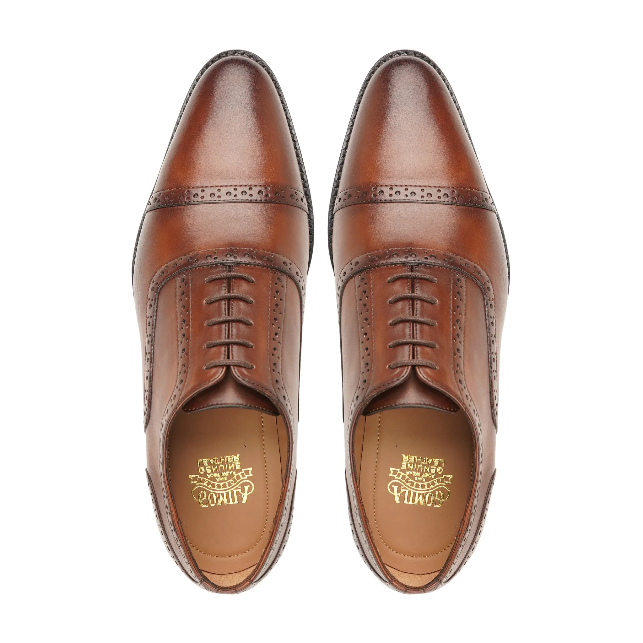 Chano - Men's Brown Calf Leather Oxford Shoe - Image 3