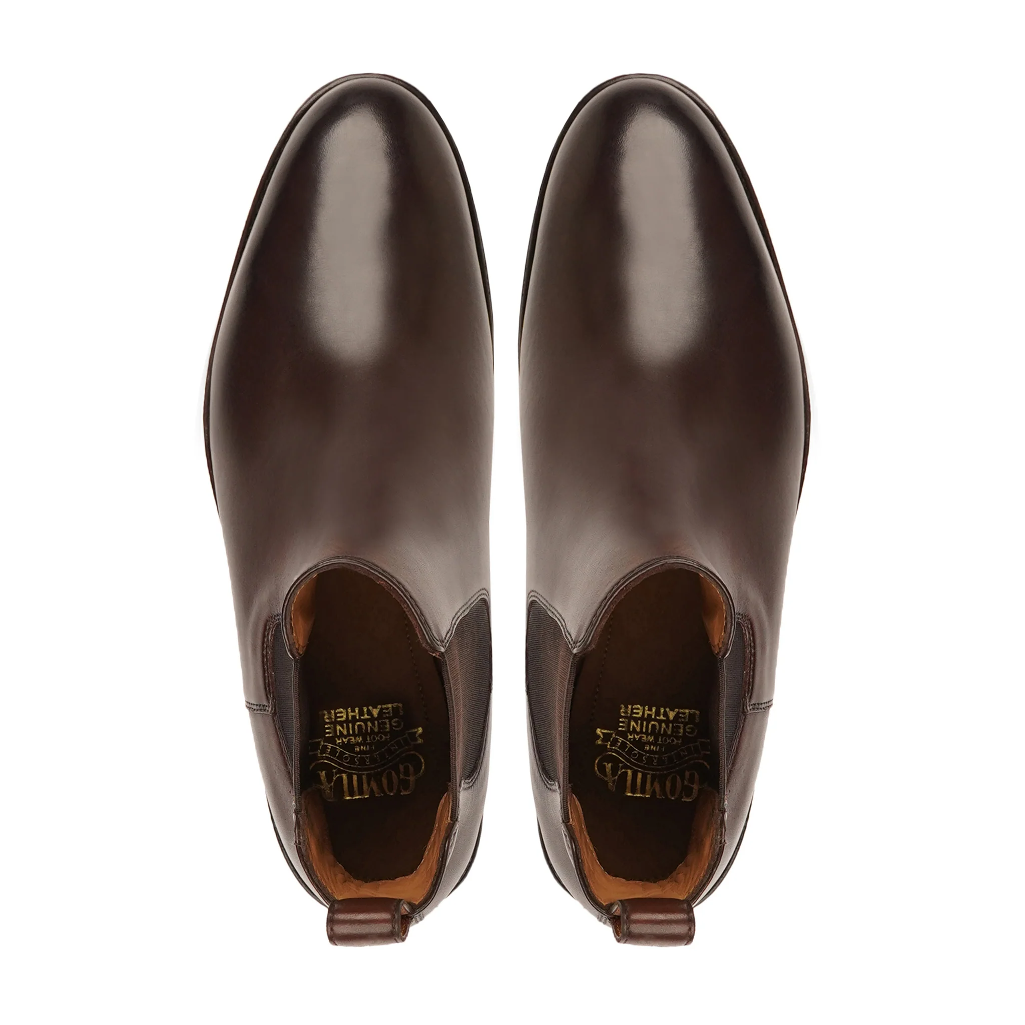 Chester - Men's Dark Brown Calf Leather Chelsea Boot - Image 3