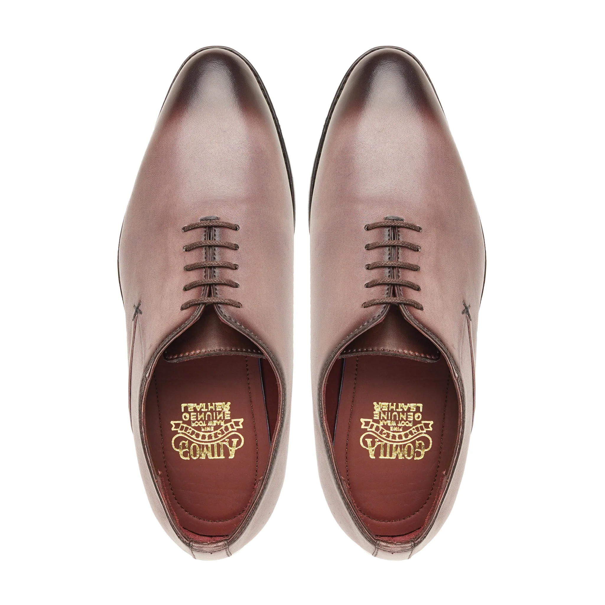 Cisco - Men's Burnished Beige Calf Leather Wholecut Shoe - Image 3