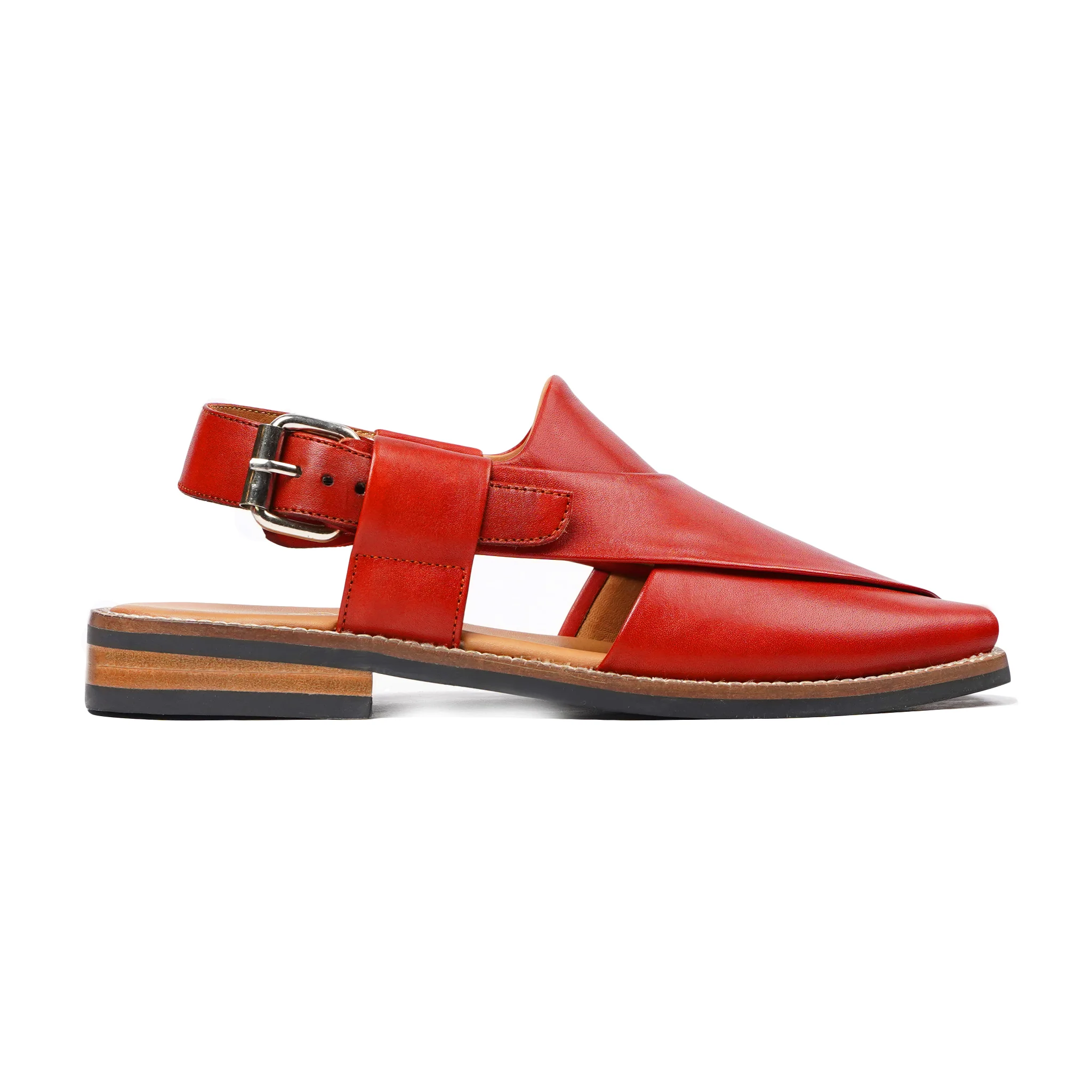 Maeko - Men's Tan Calf Leather Sandal - Image 2