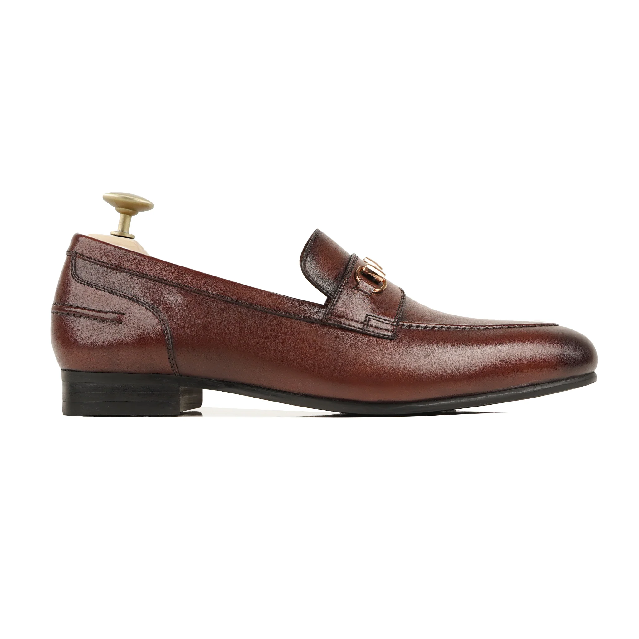 Arpino - Men's Oxblood Calf Leather Loafer - Image 2