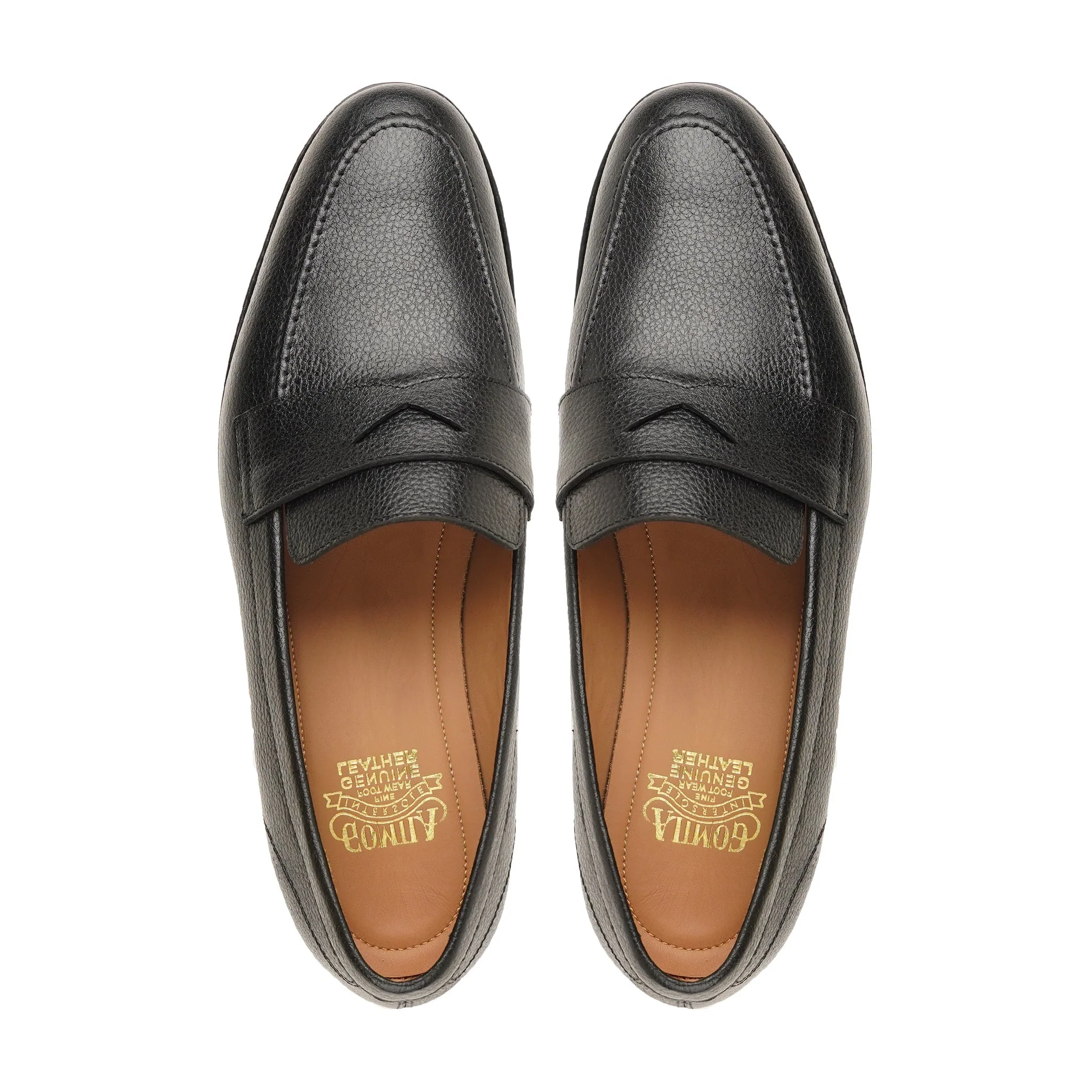 Hitachi - Men's Black Pebble Grain Leather Loafer - Image 3
