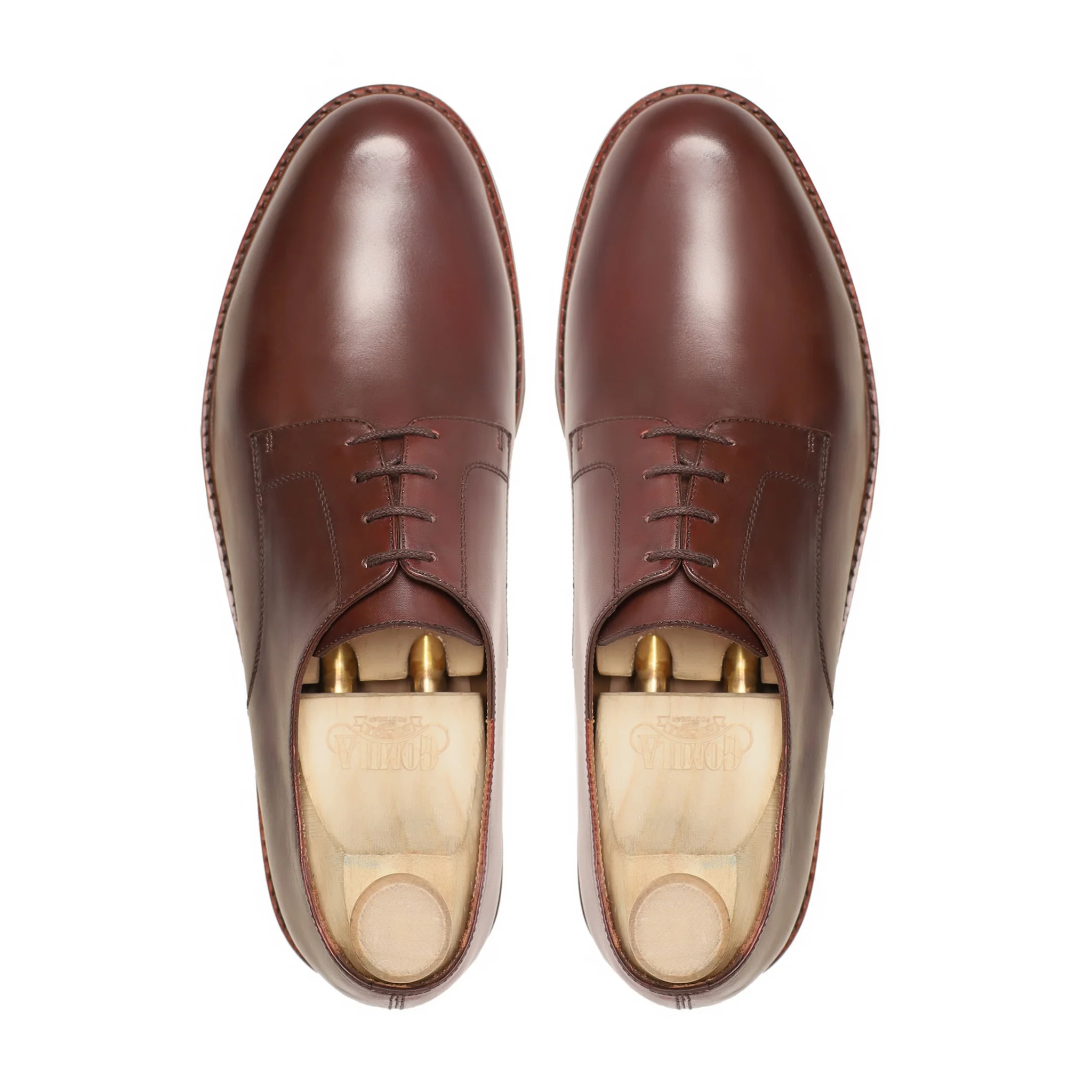Dason - Men's Brown Patina Calf Leather Derby Shoe - Image 3