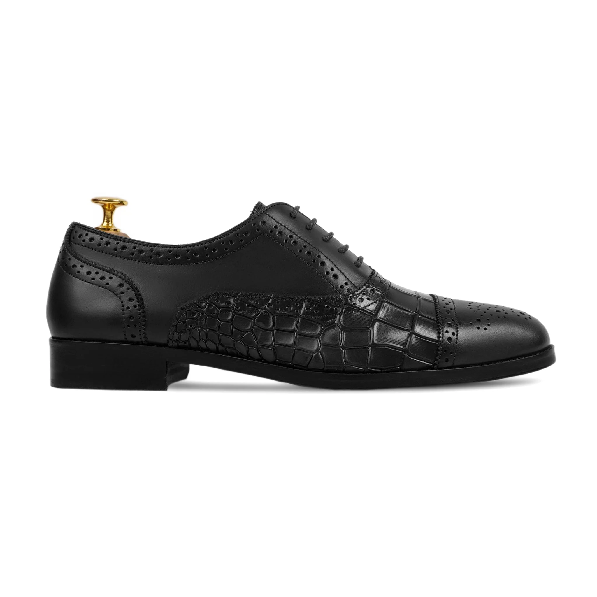 Diest - Men's Black Calf Leather Oxford Shoe - Image 2