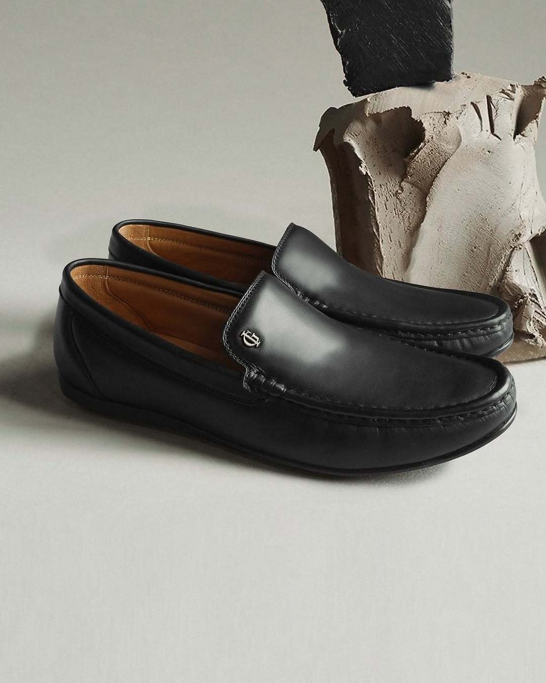 Doris - Men's Black Calf Leather Driver Shoe - Image 4