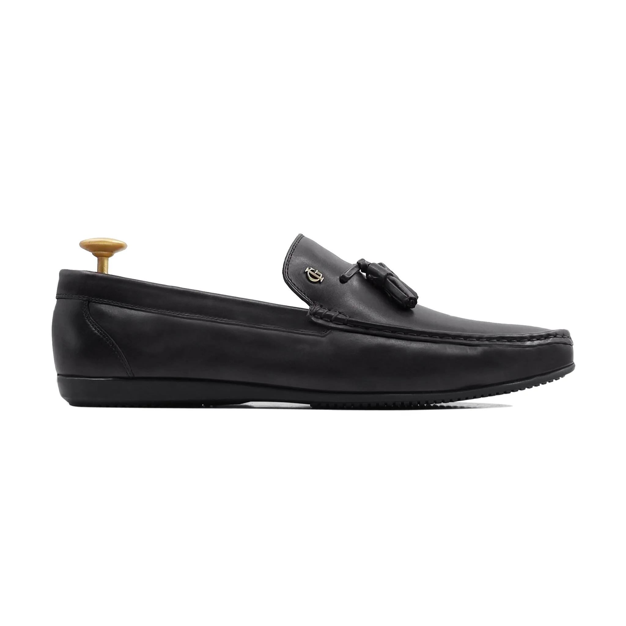 Eagan - Men's Black Calf Leather Loafer - Image 2