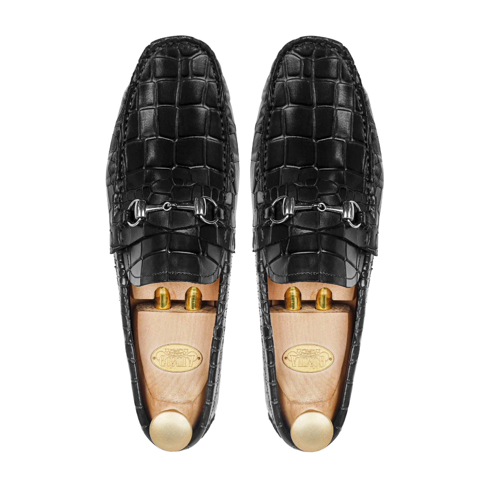 Eldon - Men's Black Calf Leather Driver Shoe - Image 3