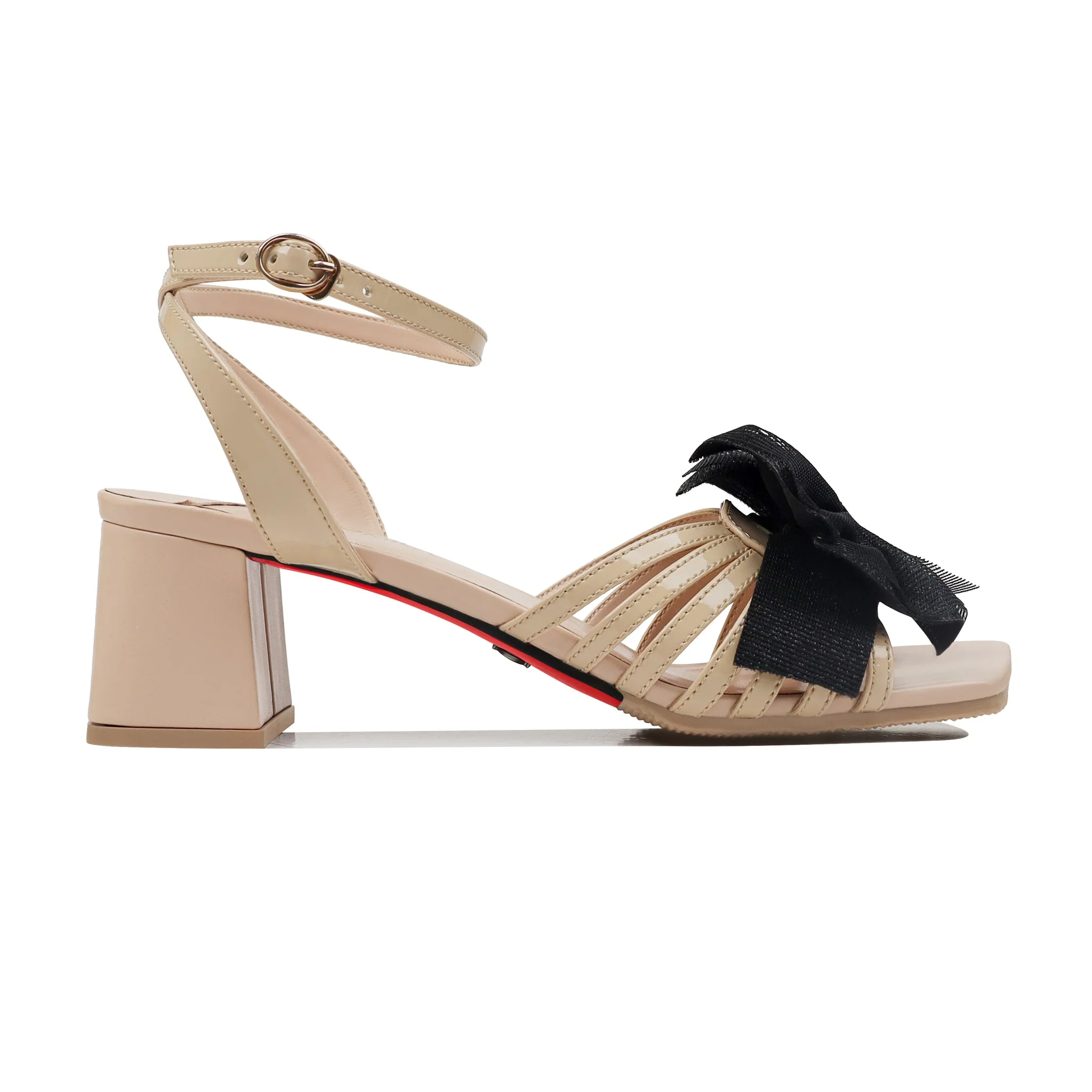 Elnivaa - Women's Beige Strapped Heel - Image 2