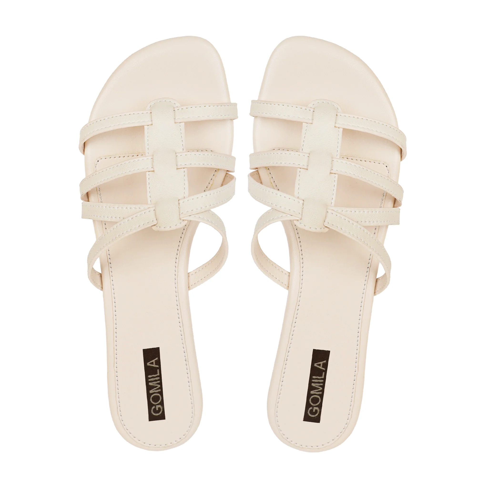 Elvy - Women's Light Beige Slipper - Image 3
