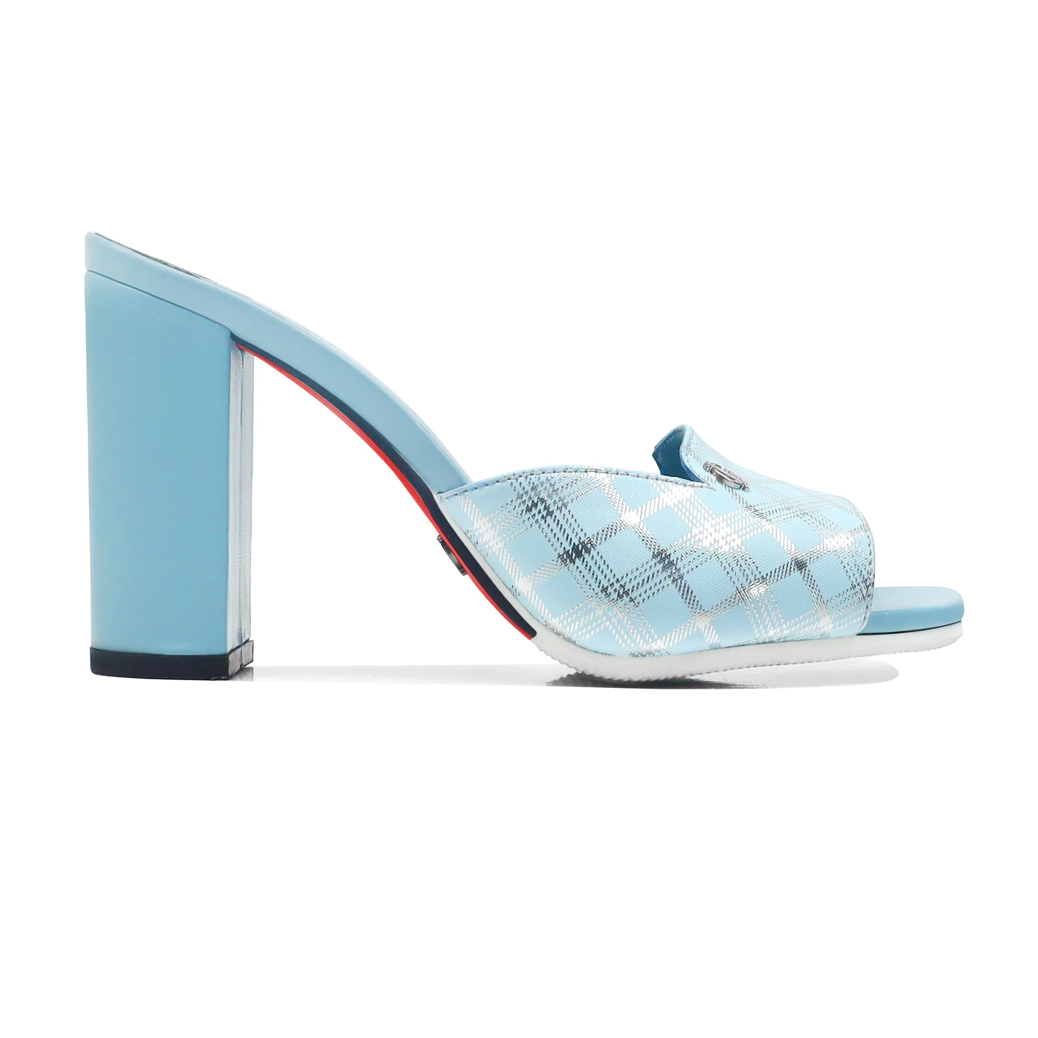 Novella - Women's Argyle Blue Heel - Image 2