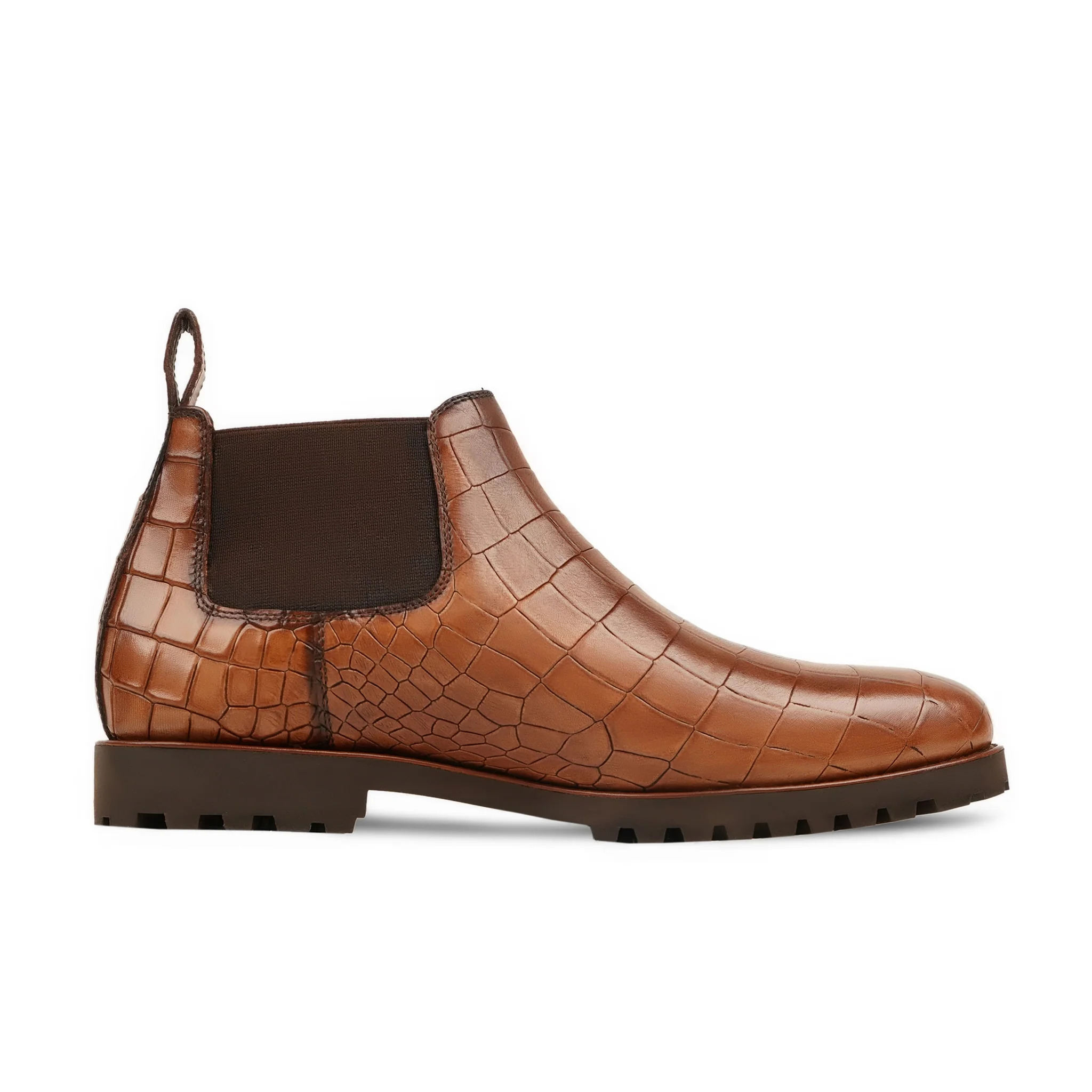 Elyse - Men's Tan Brown Calf Leather Chelsea Boot - Image 2