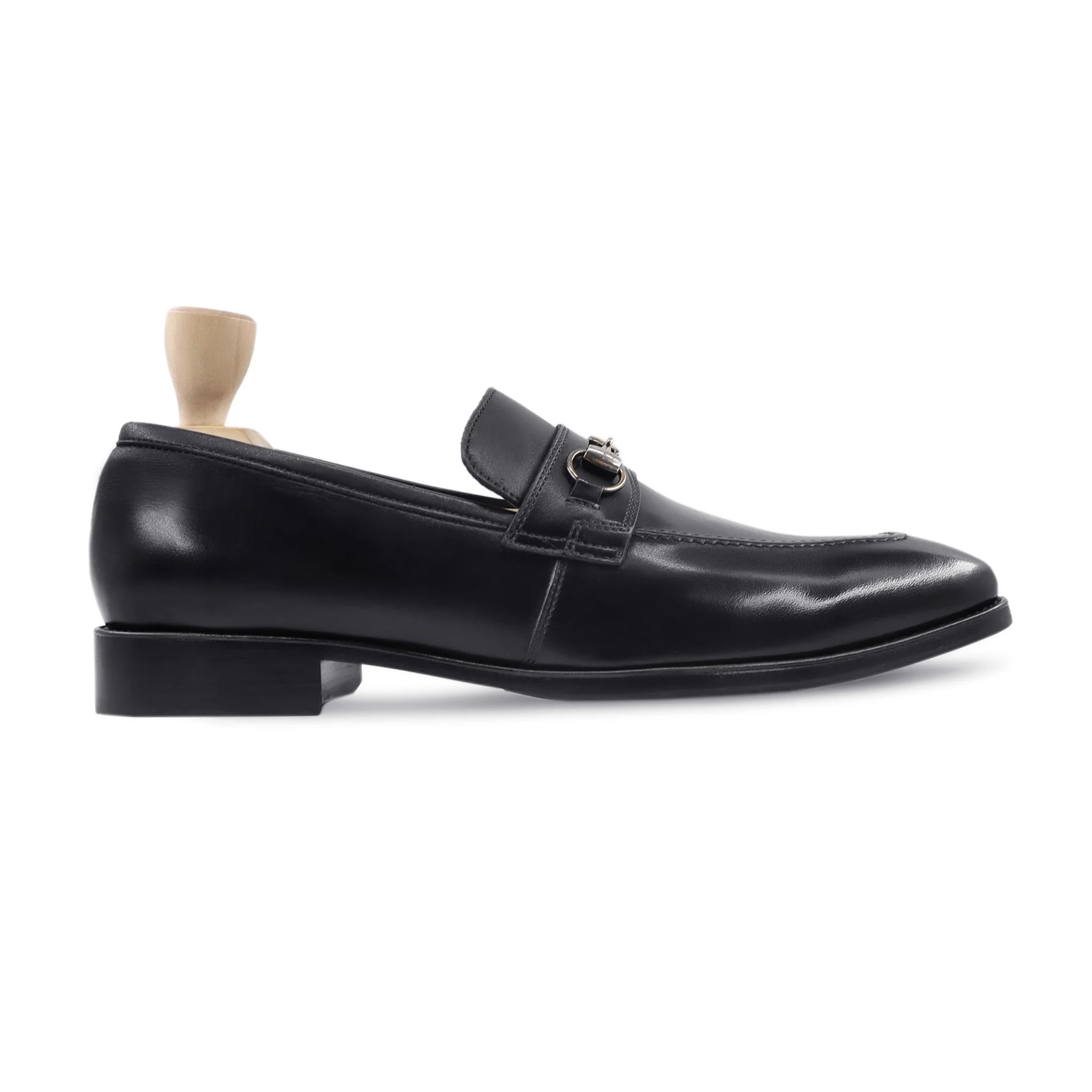 Ervin - Men's Black Calf Leather Loafer - Image 2