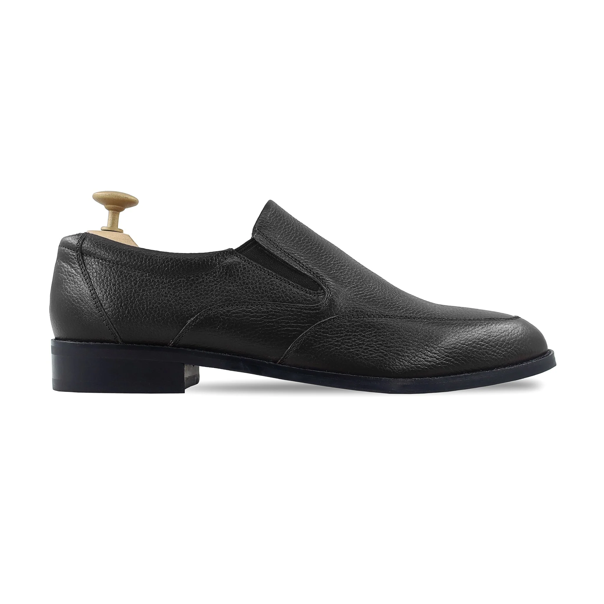 Esker - Men's Black Pebble Grain Loafer - Image 2