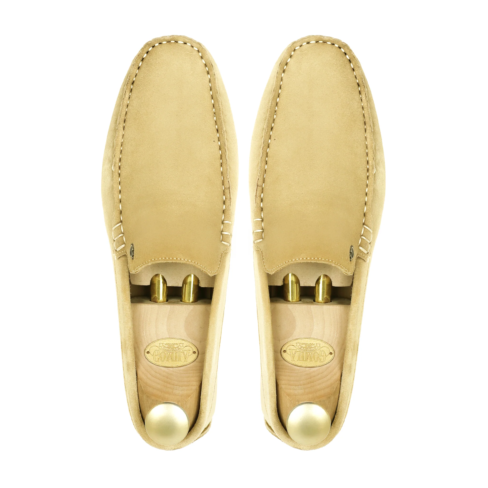 Etta - Men's Camel Split Suede Driver Shoe - Image 3