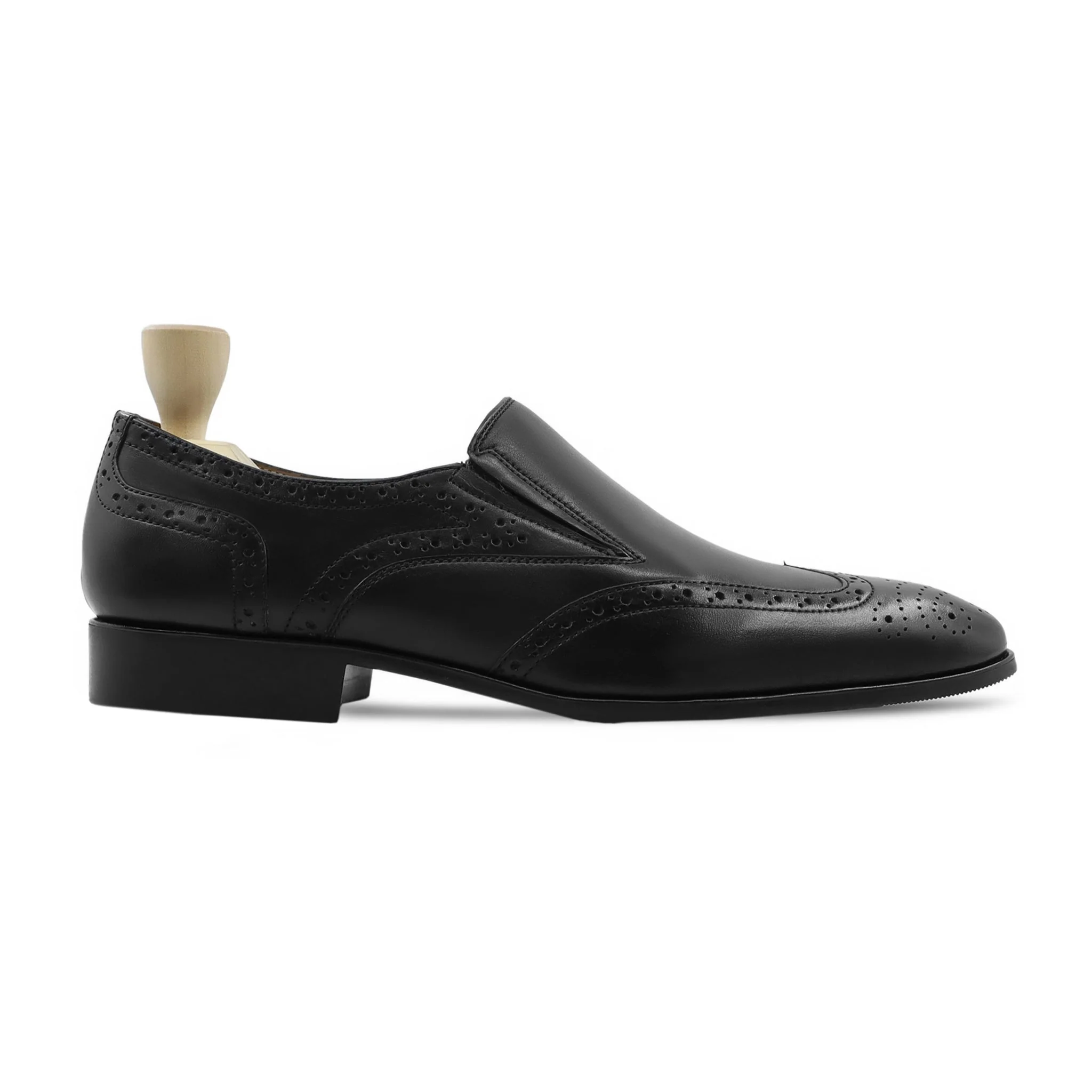Fullerton - Men's Black Calf Leather Loafer - Image 2