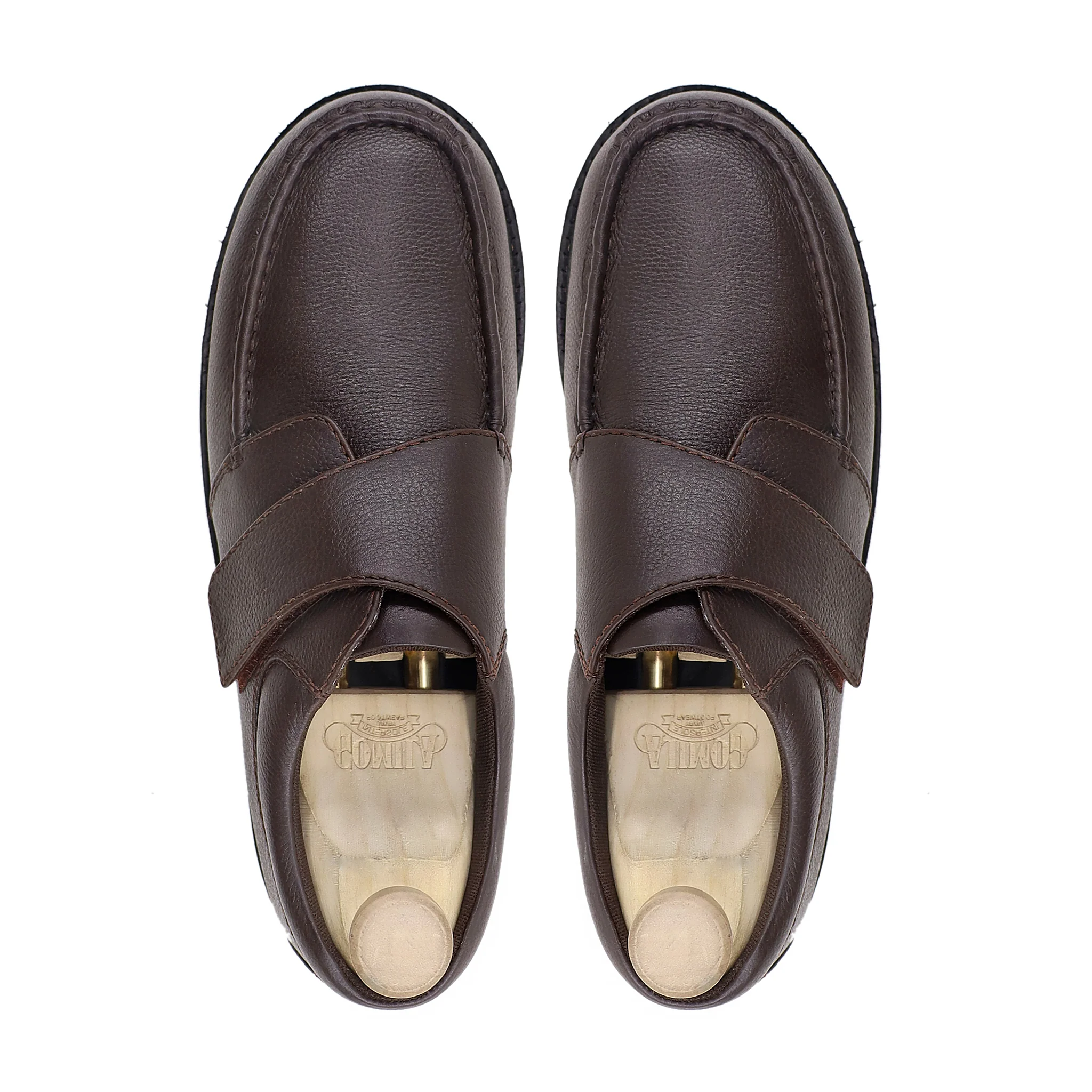 Gile - Dark Brown Pebble Grain Single Monkstrap - Image 3