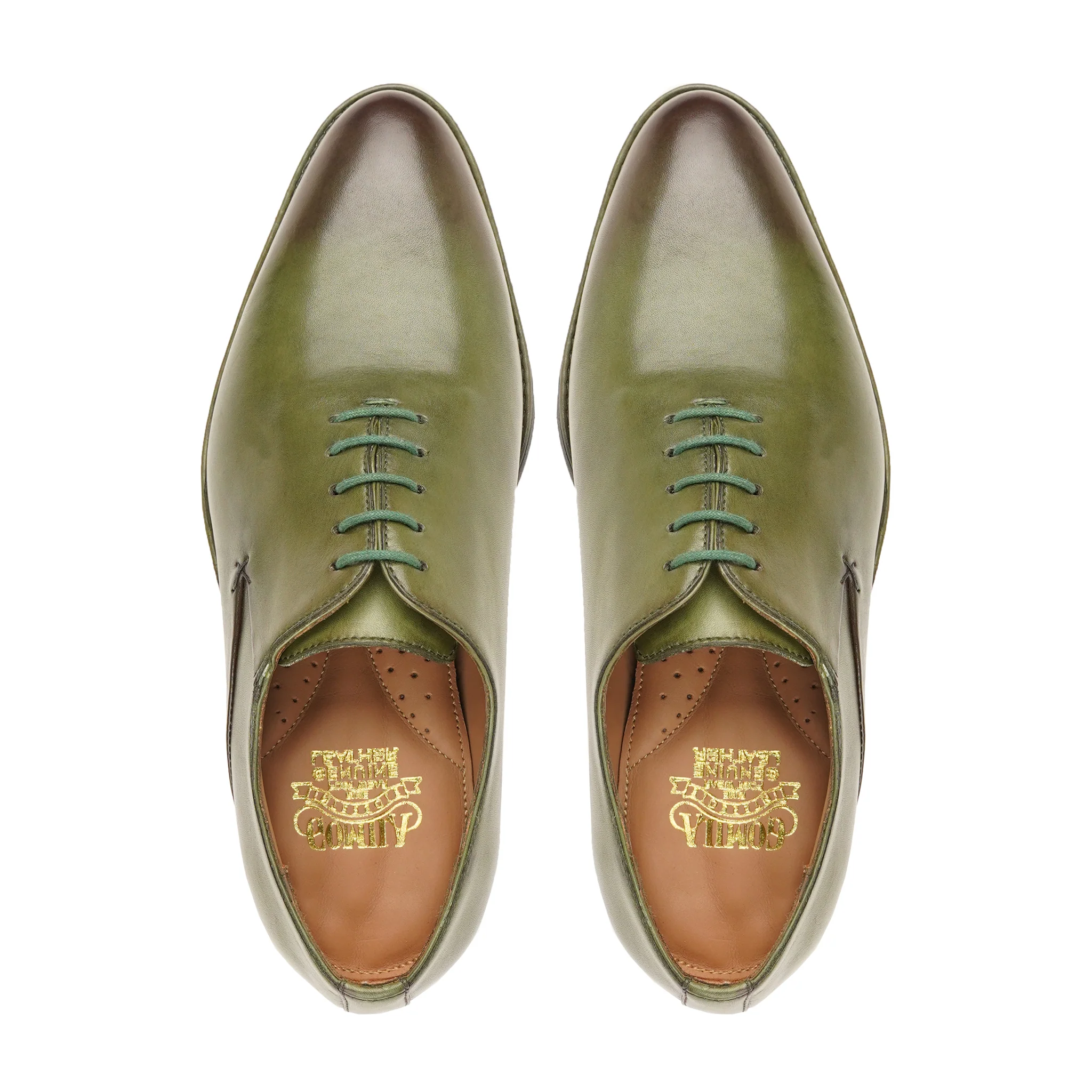 Veto - Men's Green Calf Leather Wholecut Shoe - Image 3