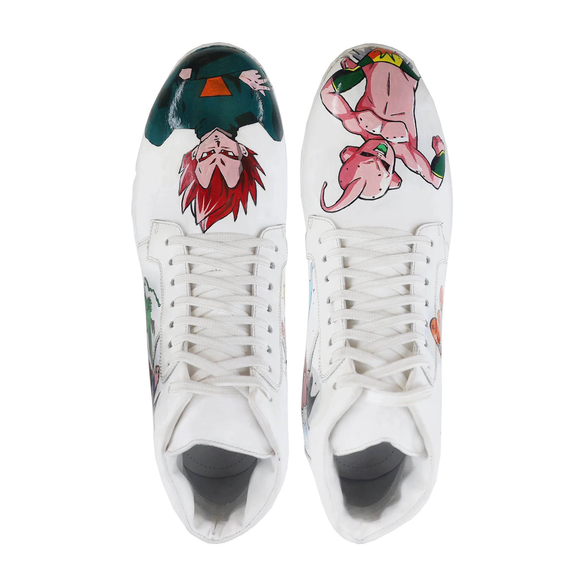 Gustav - Men's White Hand Painted Sneaker - Image 6