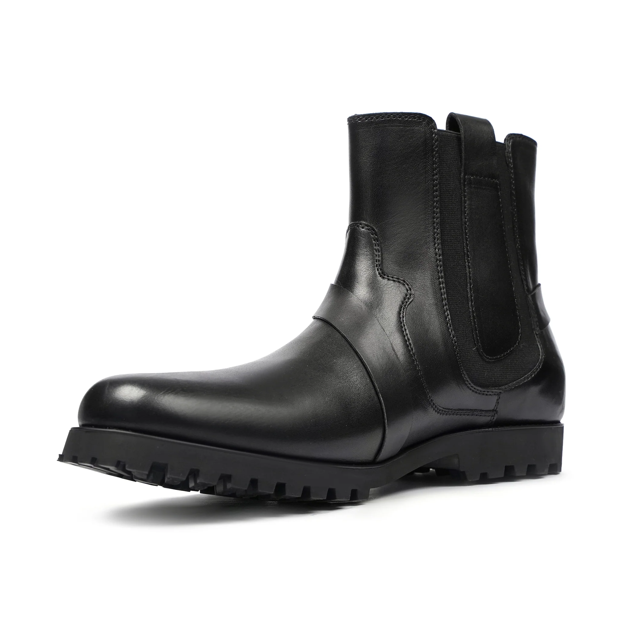 Haranu - Men's Black Calf Leather Jodhpur Boot - Image 3
