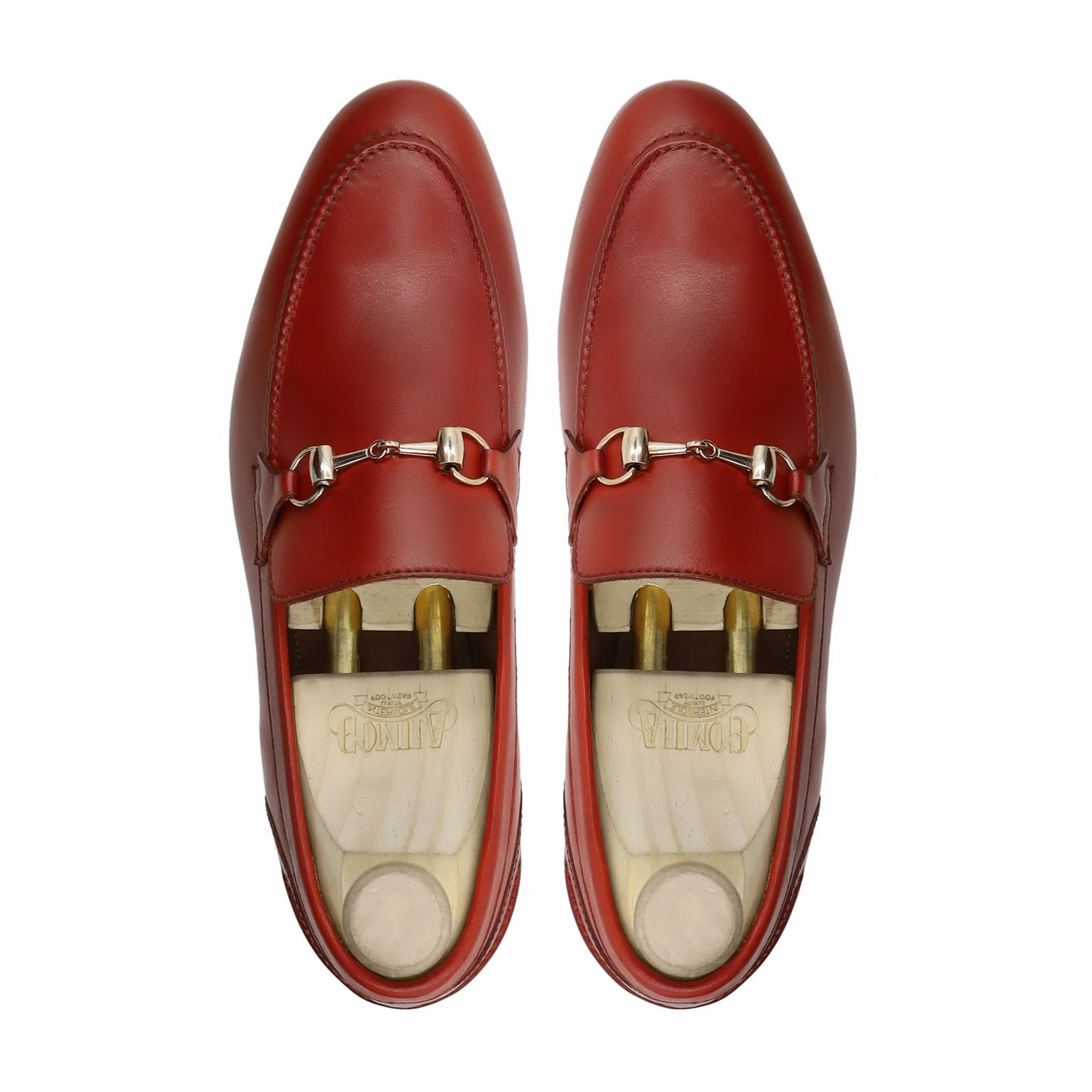 Hellebore - Men's Orange Tan Calf Leather Loafer - Image 3