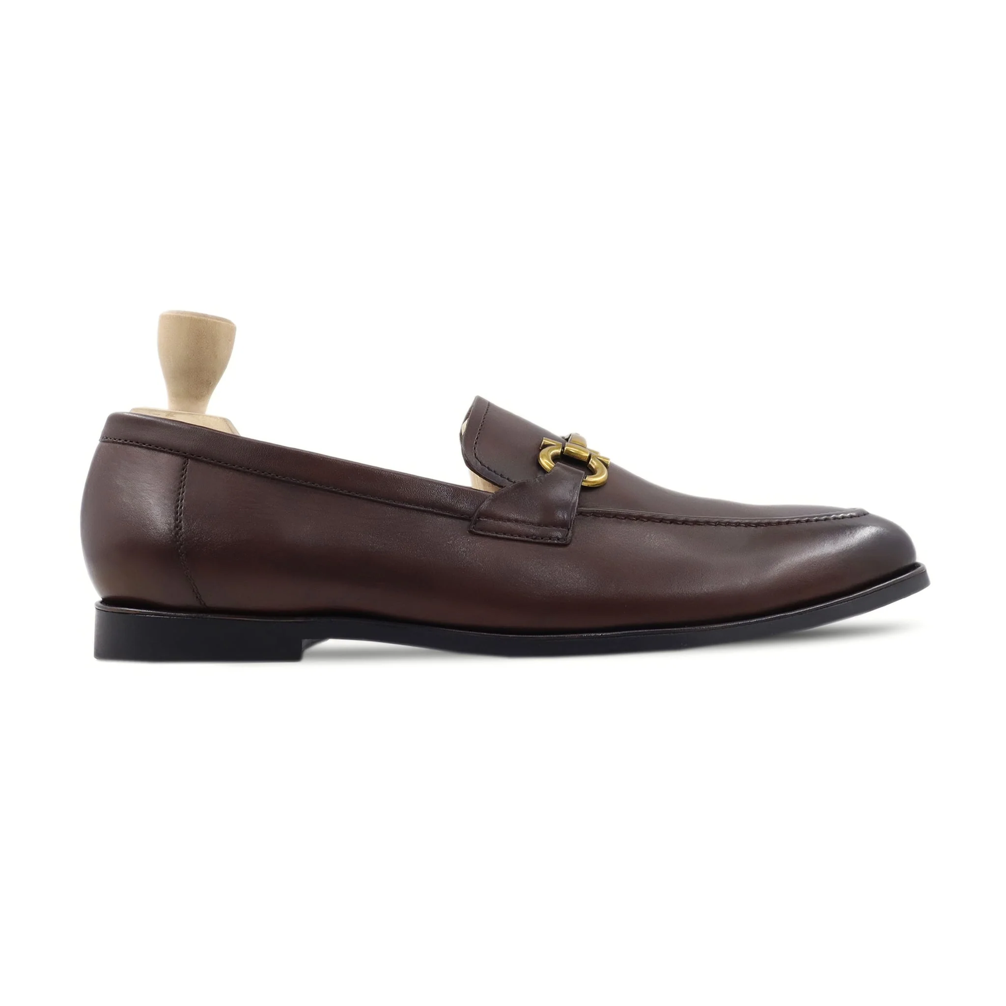 Hibine - Men's Dark Brown Calf Leather Loafer - Image 2