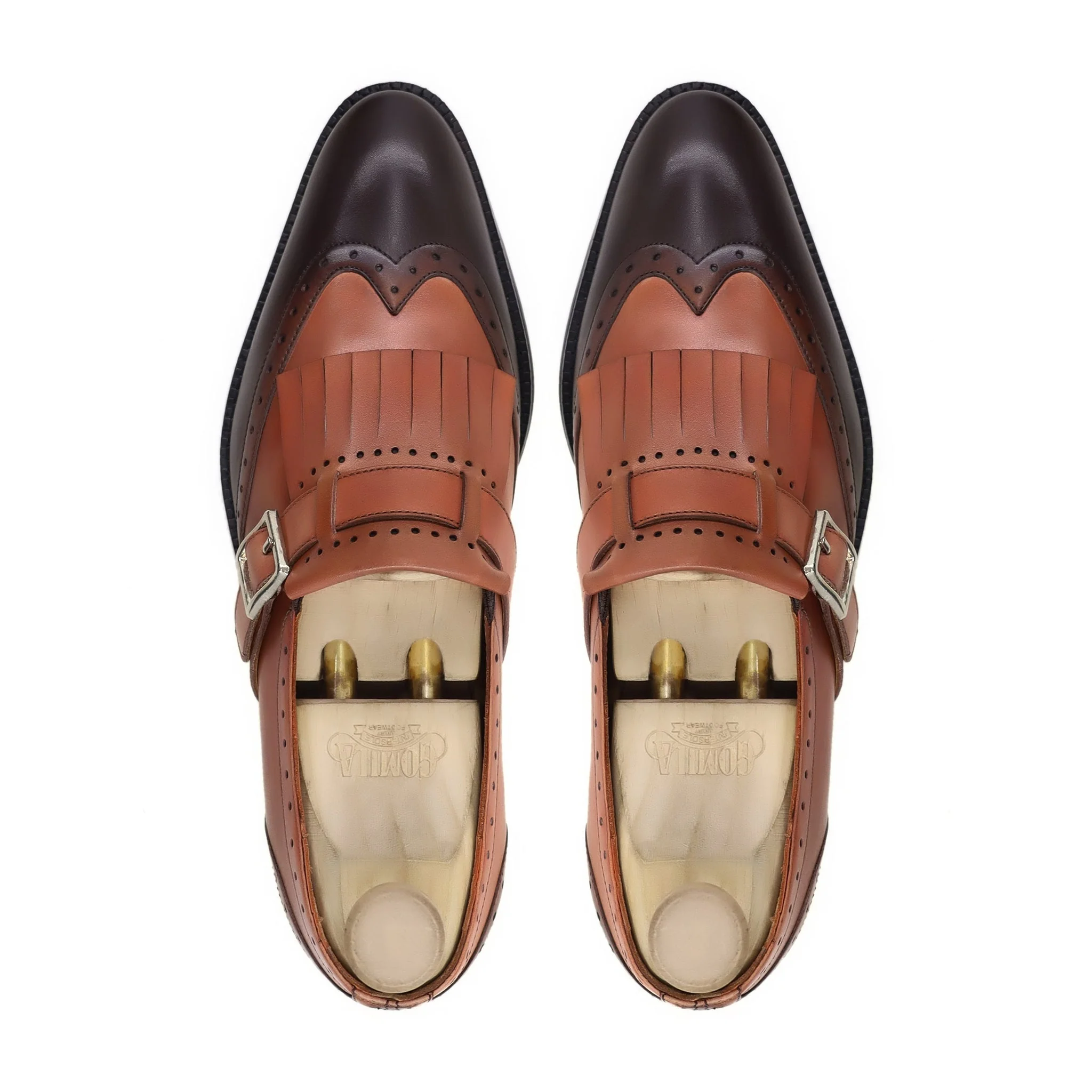 Ilkay - Men's Tan and Dark Brown Calf Leather Loafer - Image 3