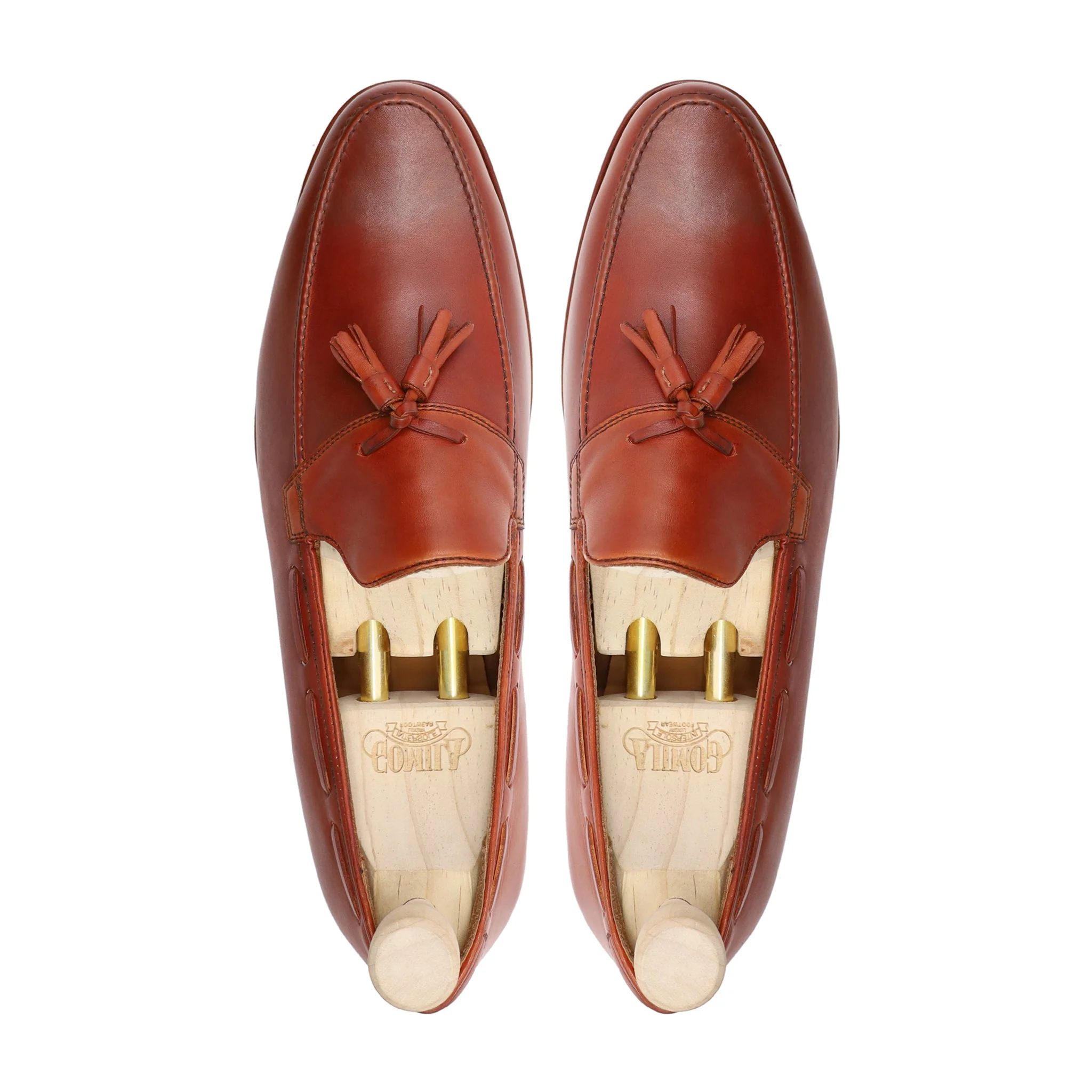 Iverness - Men's Orange Tan Calf Leather Loafer - Image 3