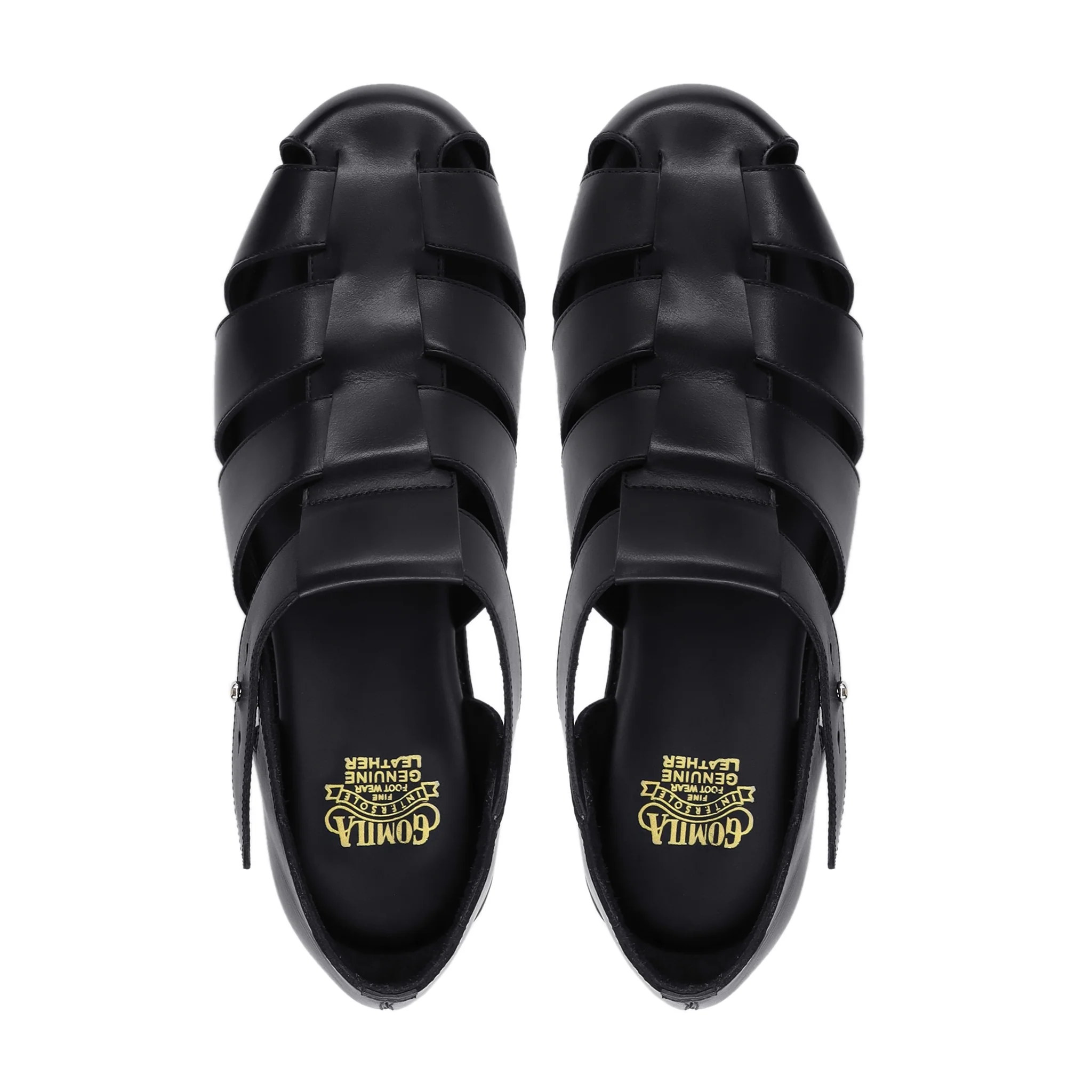 Jade - Men's Black Calf Leather Sandal - Image 3