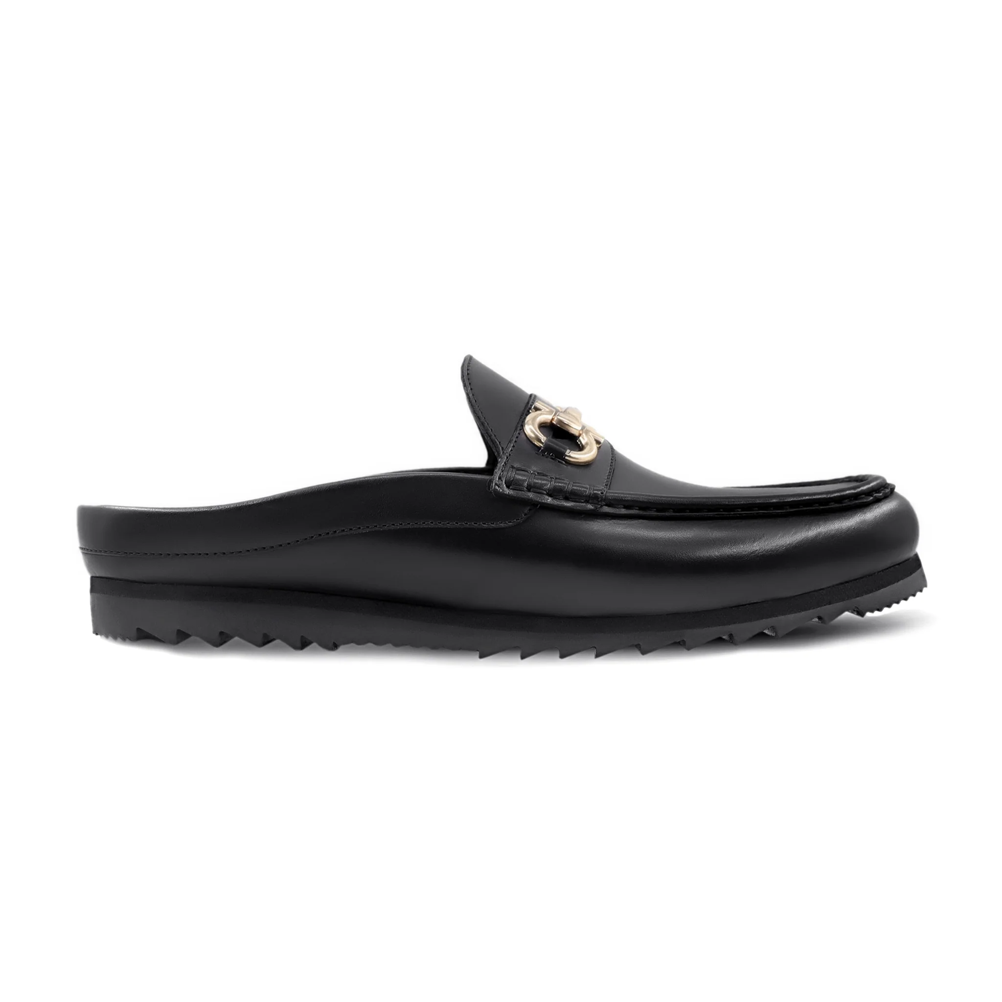 Jane - Men's Black Calf Leather Slipper - Image 2